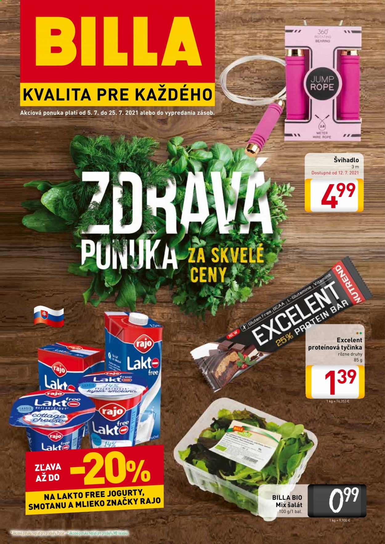 Leták Billa - 5.7.2021 - 25.7.2021. Strana 1