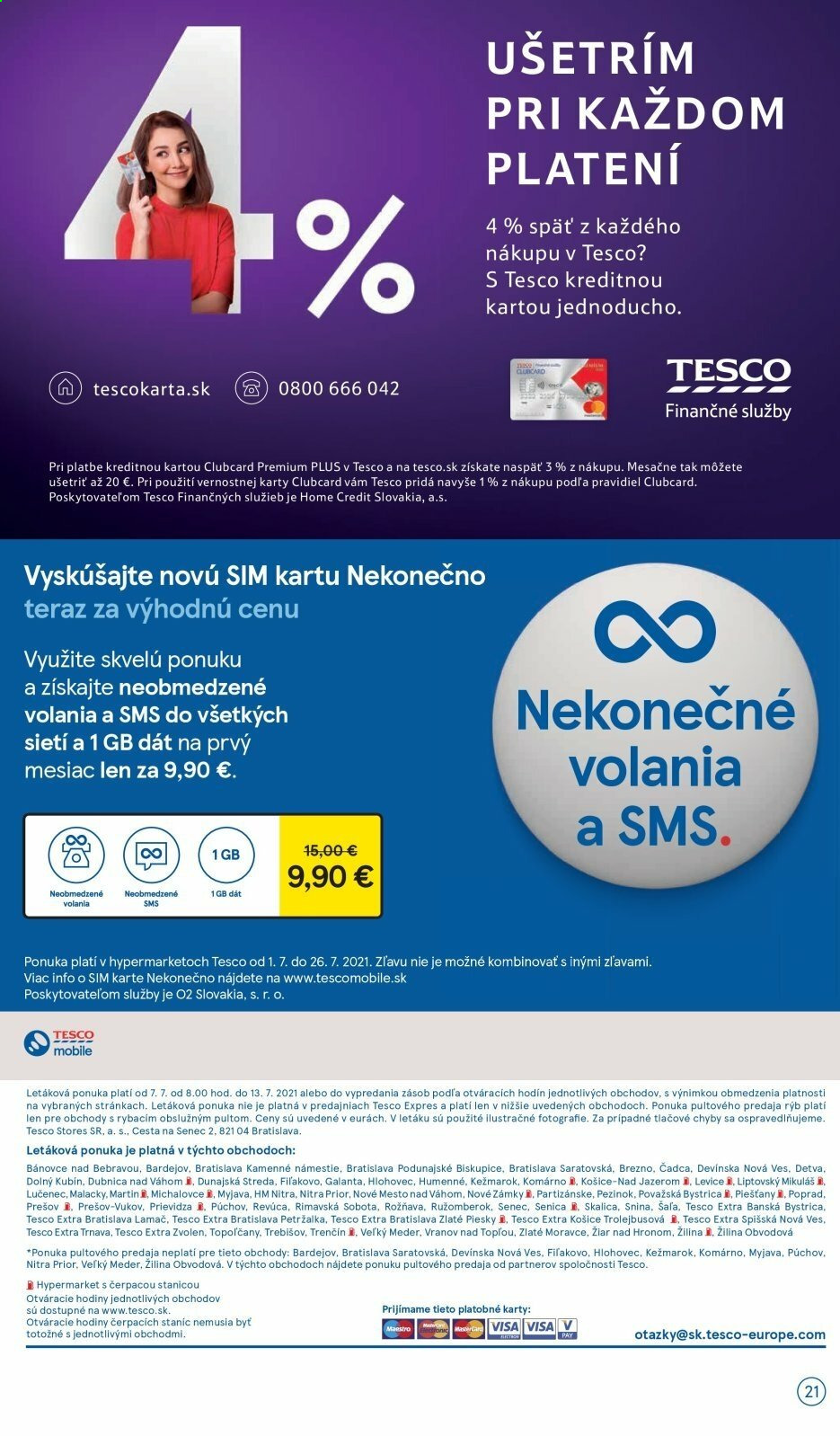 Leták TESCO - 7.7.2021 - 13.7.2021. Strana 21
