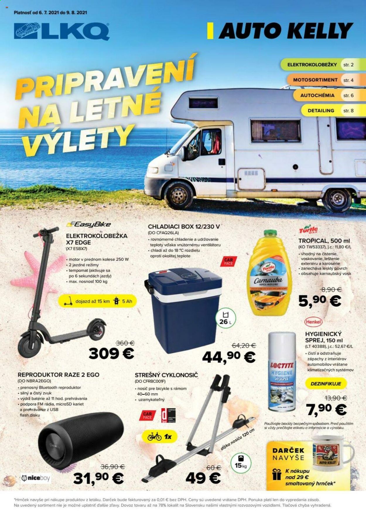 Leták Auto Kelly - 6.7.2021 - 9.8.2021. Strana 1