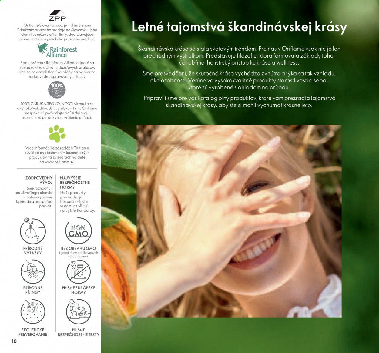 Leták Oriflame - 6.7.2021 - 26.7.2021. Strana 10