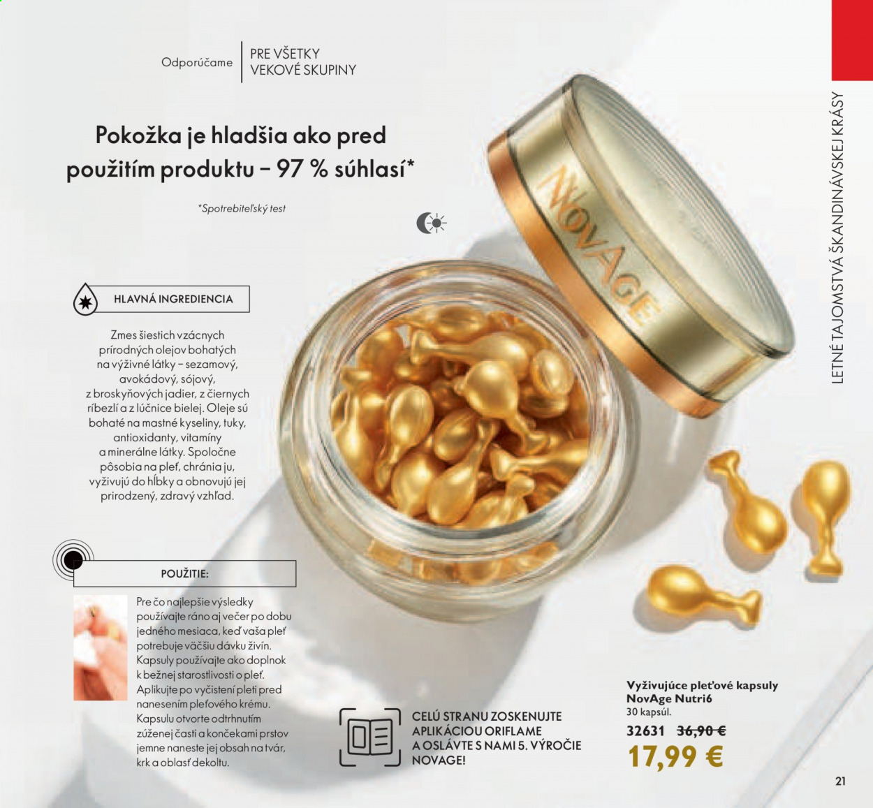 Leták Oriflame - 6.7.2021 - 26.7.2021. Strana 21