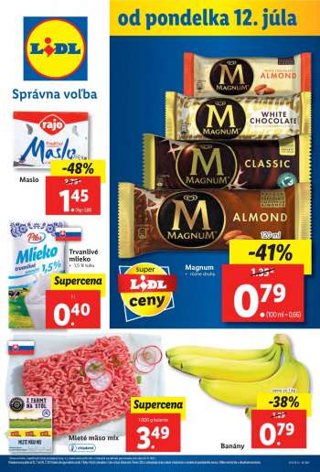 Leták Lidl - 12.7.2021 - 18.7.2021.