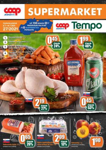 Leták COOP Jednota - 8.7.2021 - 14.7.2021.