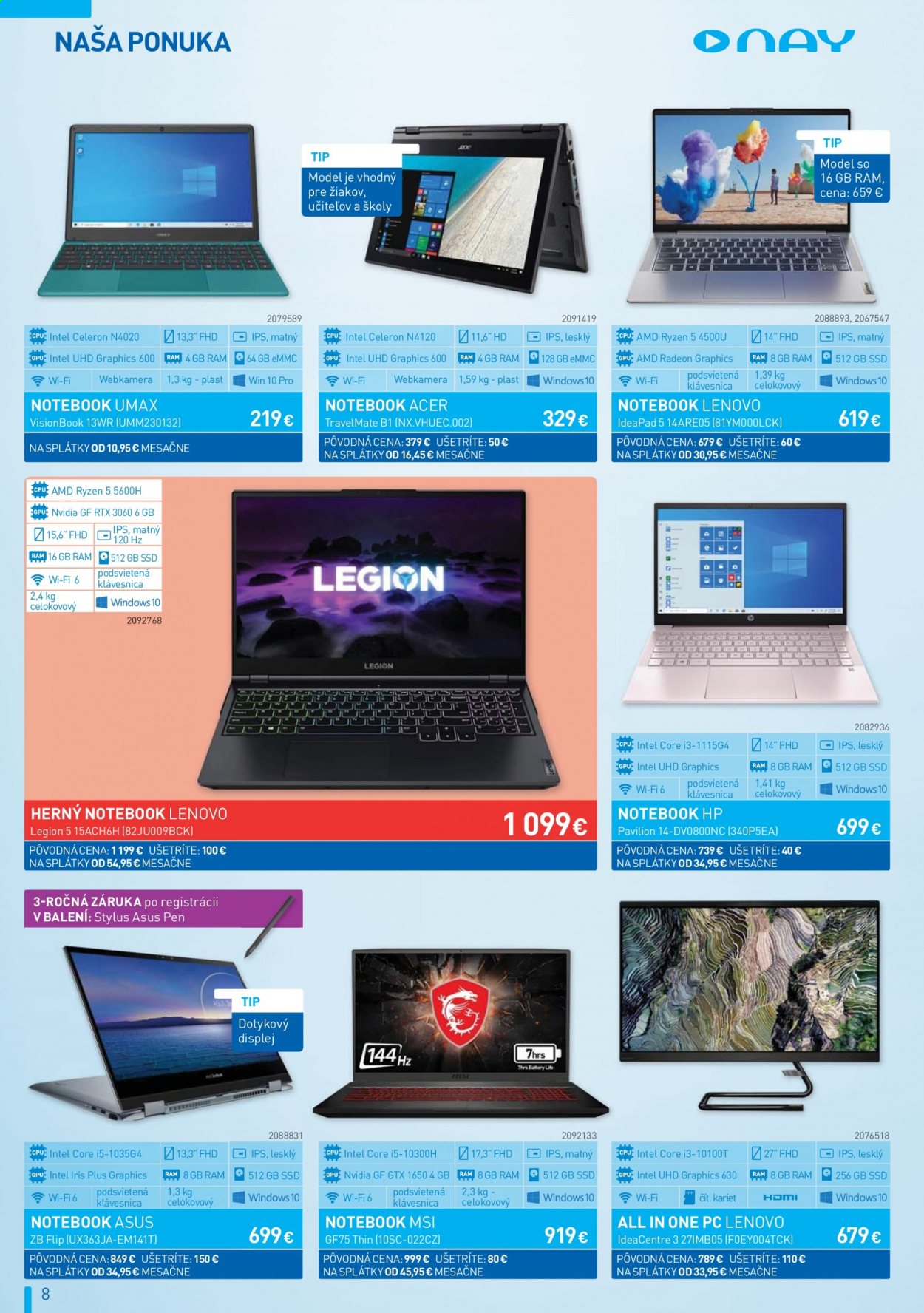 Leták NAY Elektrodom - 8.7.2021 - 4.8.2021. Strana 8