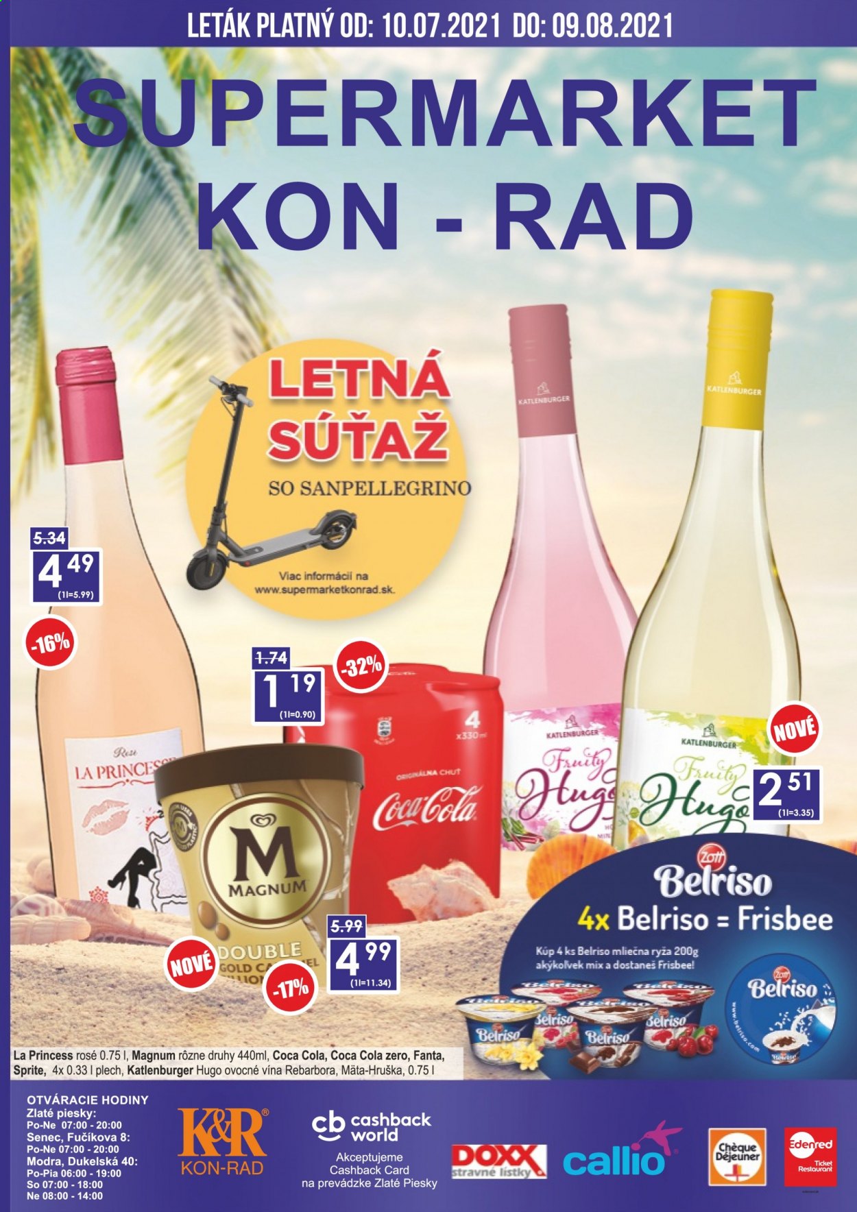 Leták KON-RAD - 10.7.2021 - 9.8.2021. Strana 1
