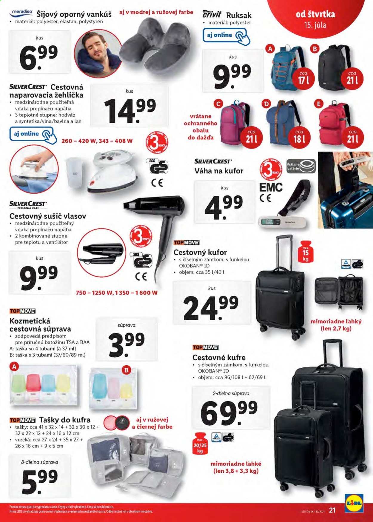 Leták Lidl - 15.7.2021 - 18.7.2021. Strana 21