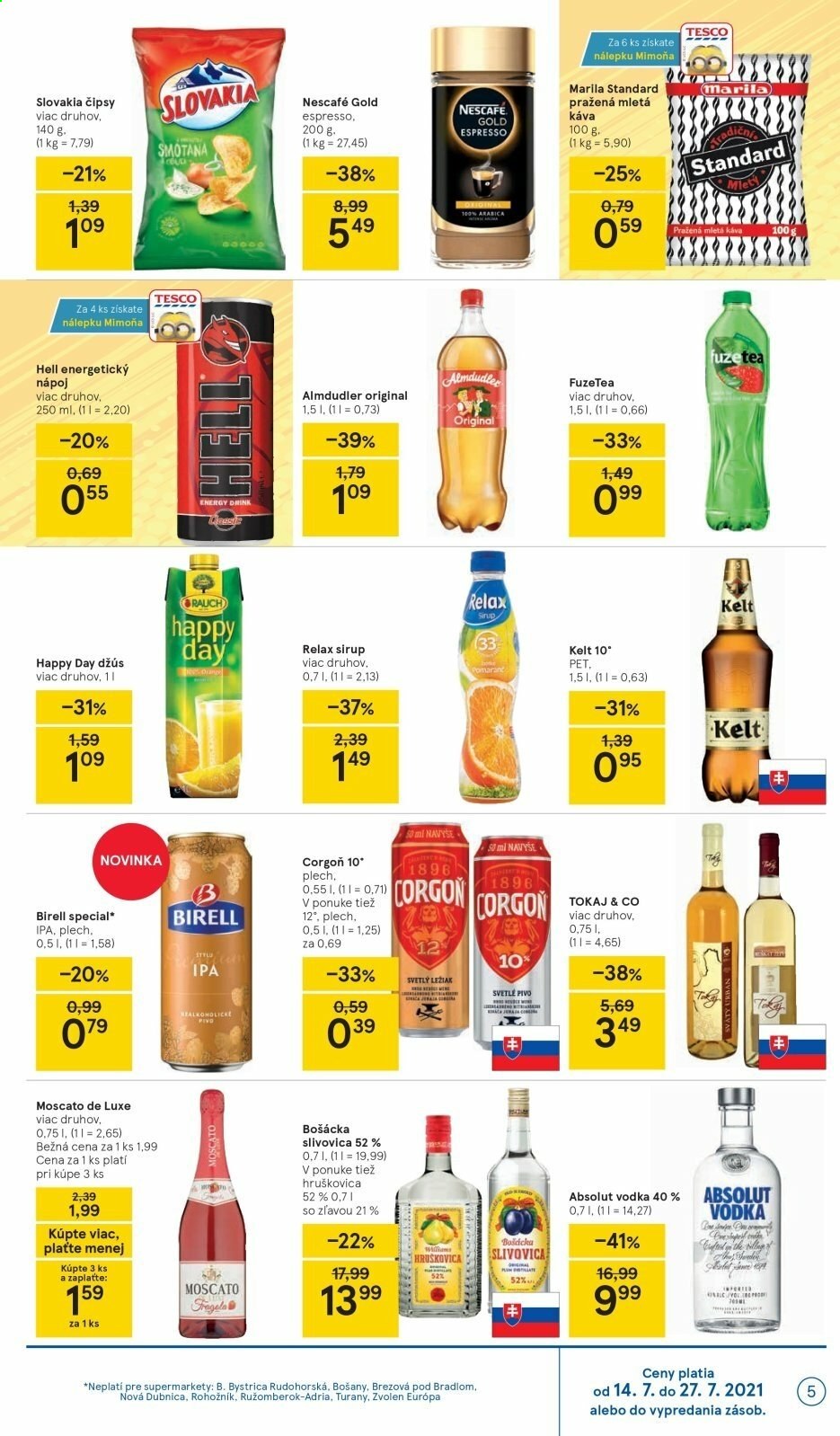 Leták TESCO supermarket - 14.7.2021 - 20.7.2021. Strana 5