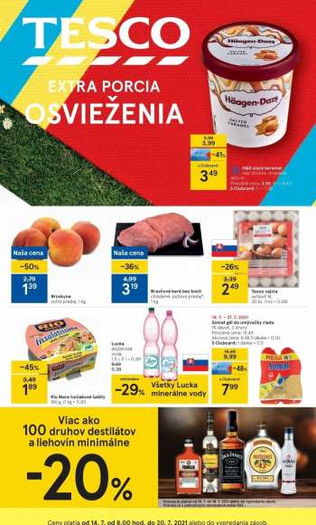 Leták TESCO - 14.7.2021 - 20.7.2021.