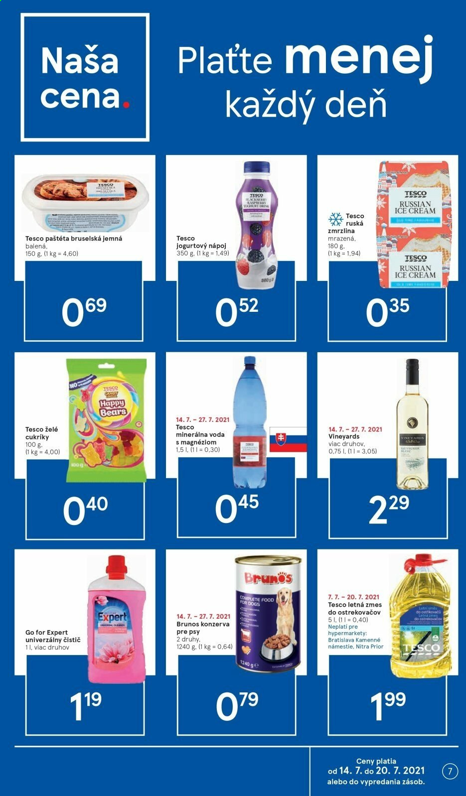 Leták TESCO - 14.7.2021 - 20.7.2021. Strana 7