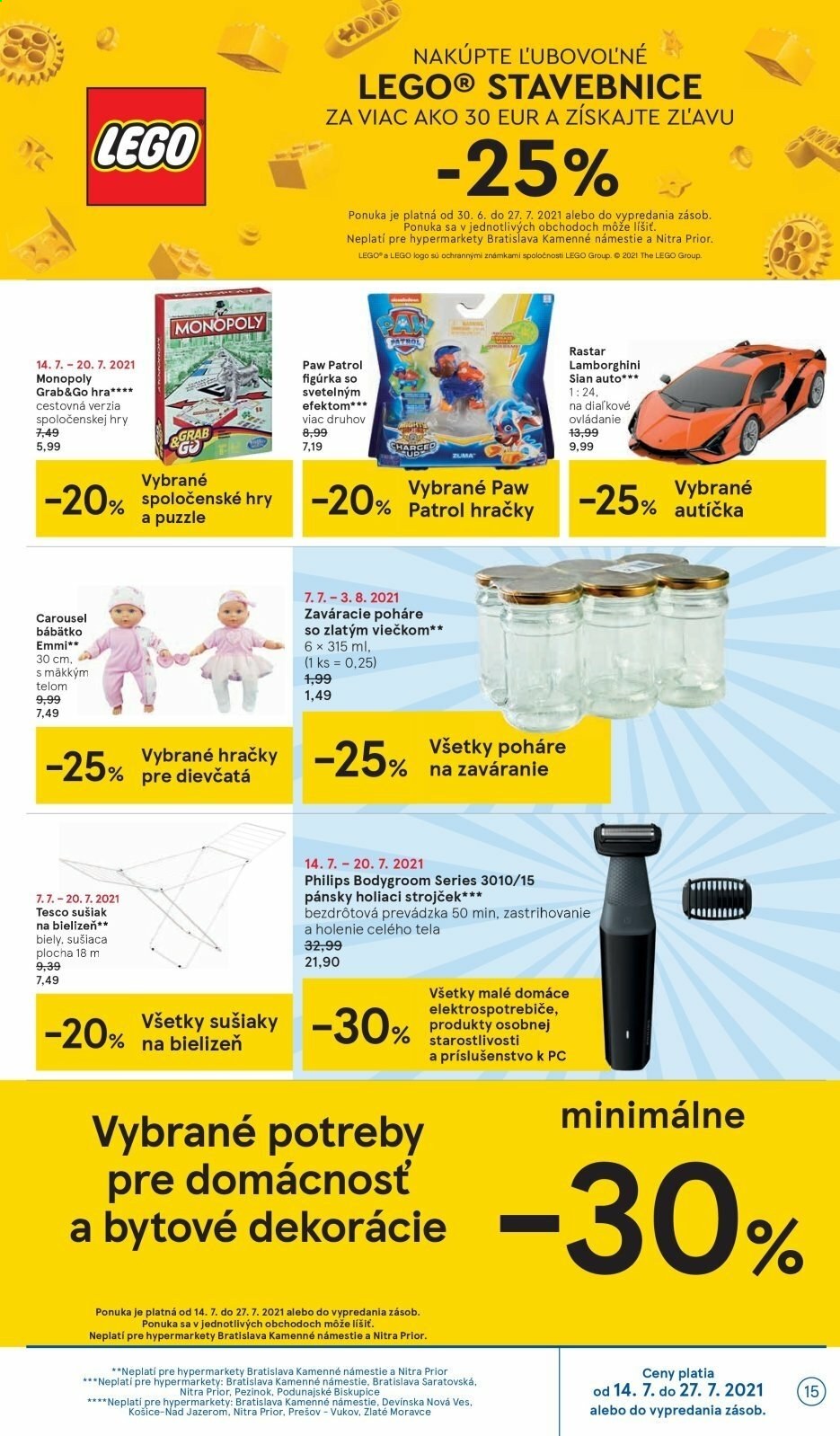 Leták TESCO - 14.7.2021 - 20.7.2021. Strana 15