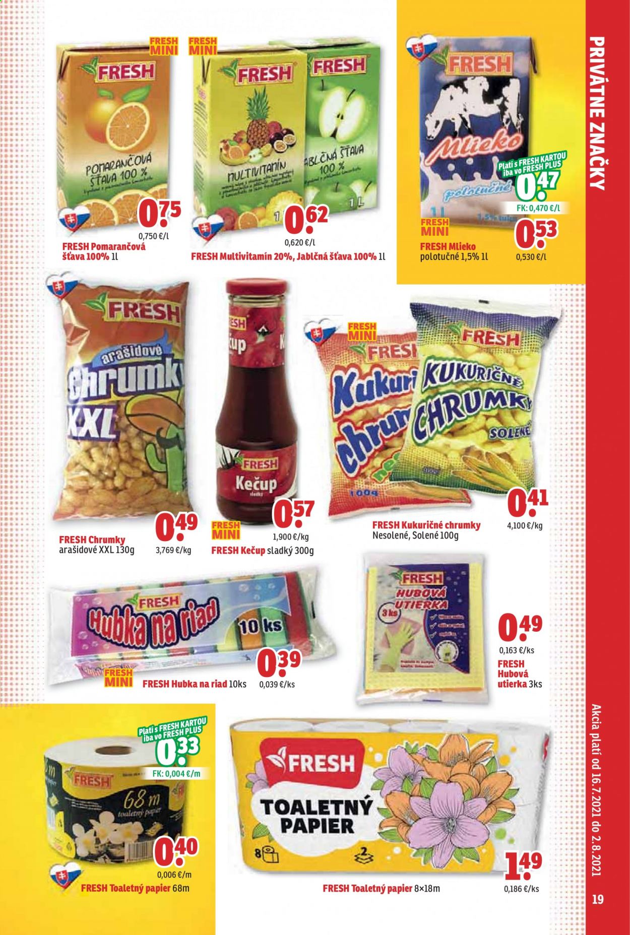 Leták FRESH - 16.7.2021 - 2.8.2021. Strana 19