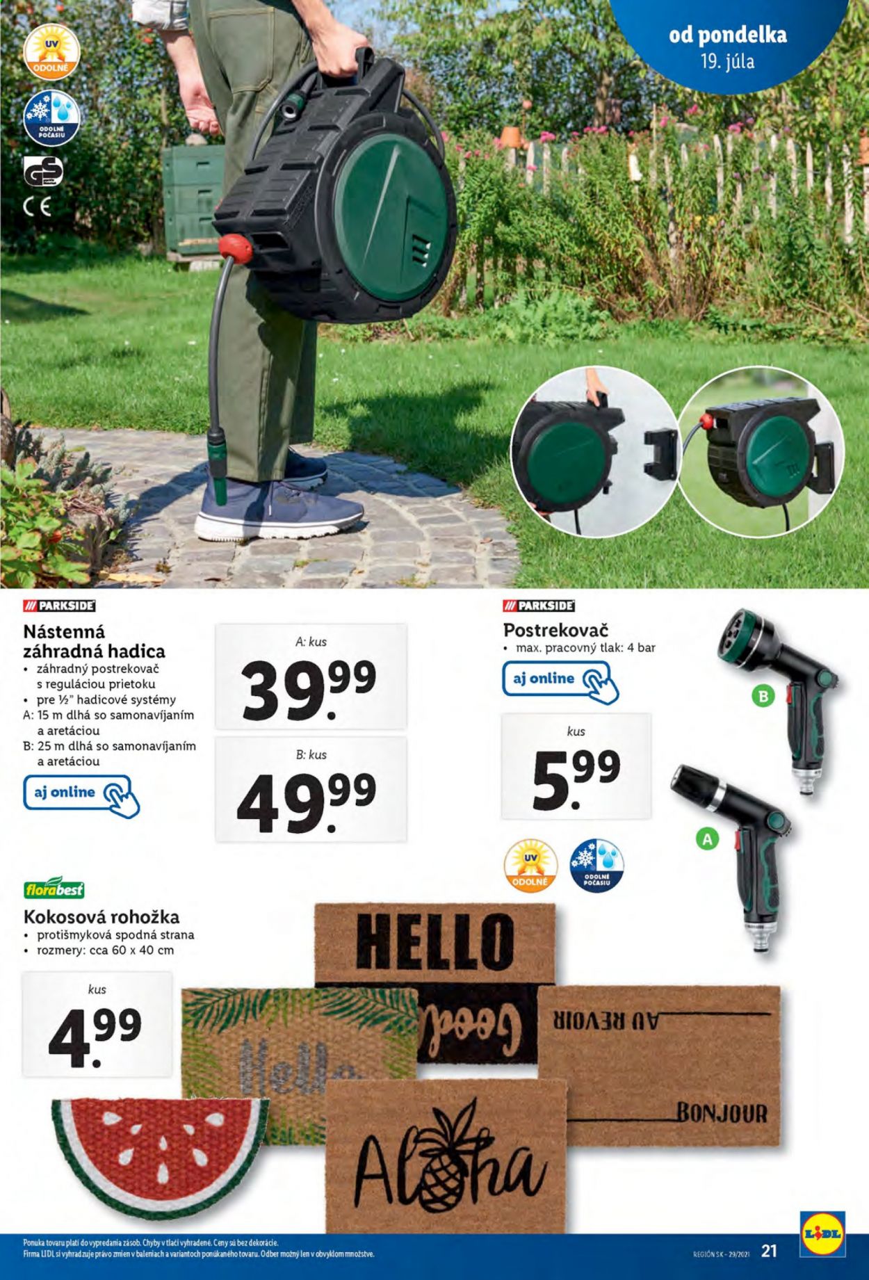 Leták Lidl - 19.7.2021 - 25.7.2021. Strana 21