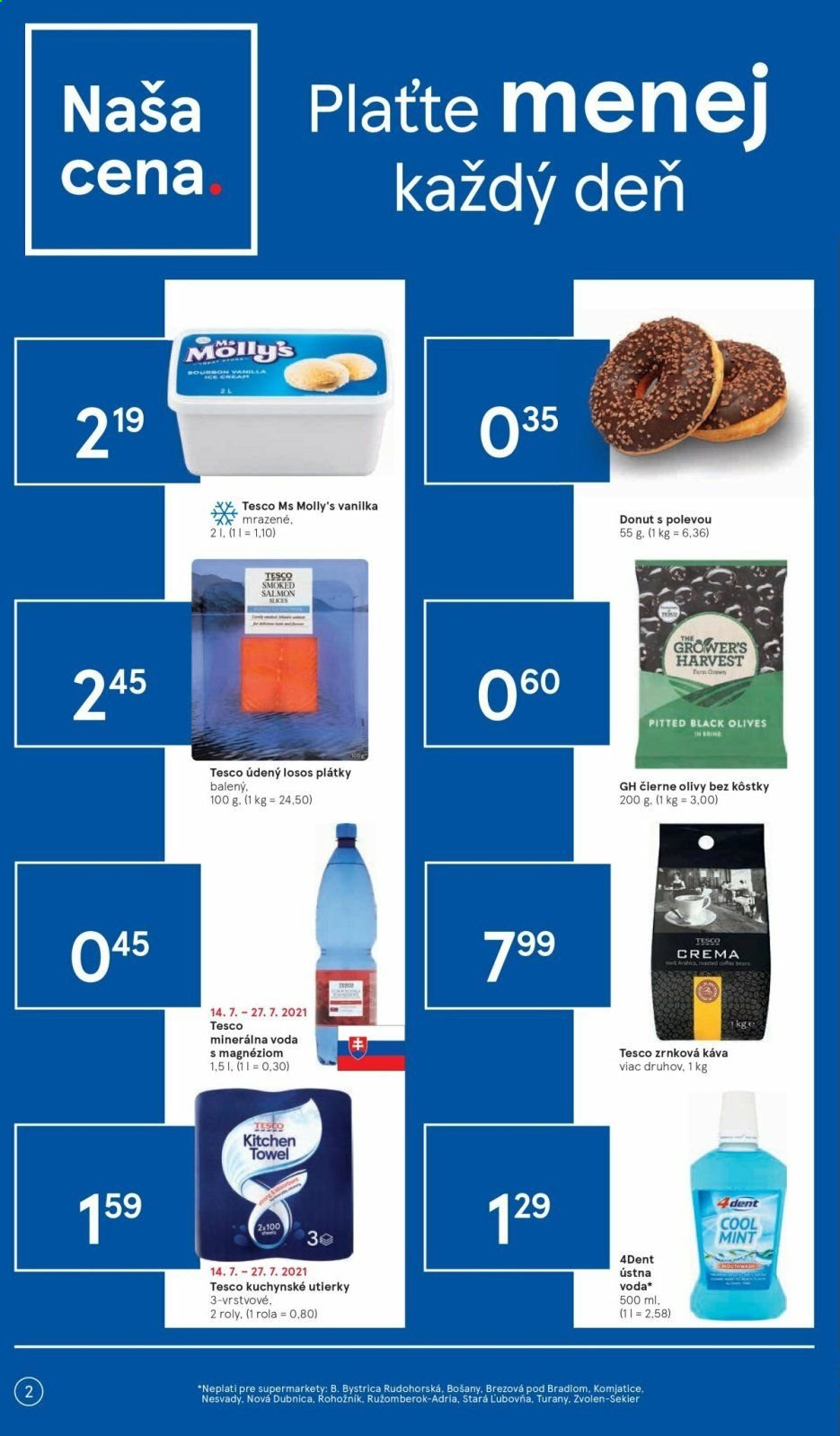 Leták TESCO supermarket - 21.7.2021 - 27.7.2021. Strana 2