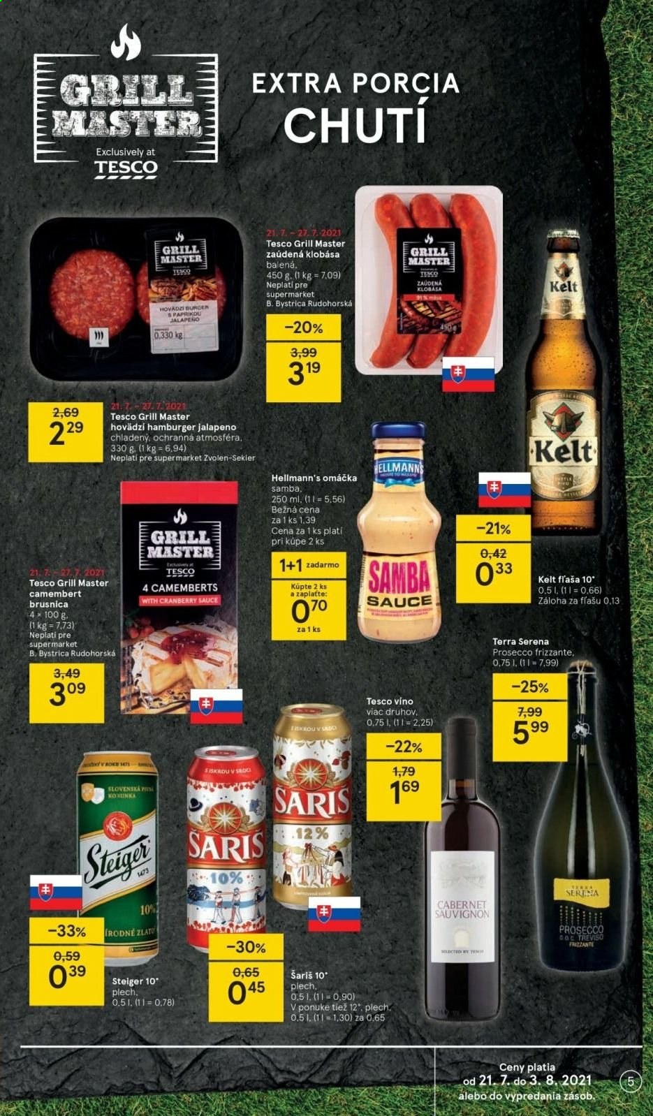 Leták TESCO supermarket - 21.7.2021 - 27.7.2021. Strana 5