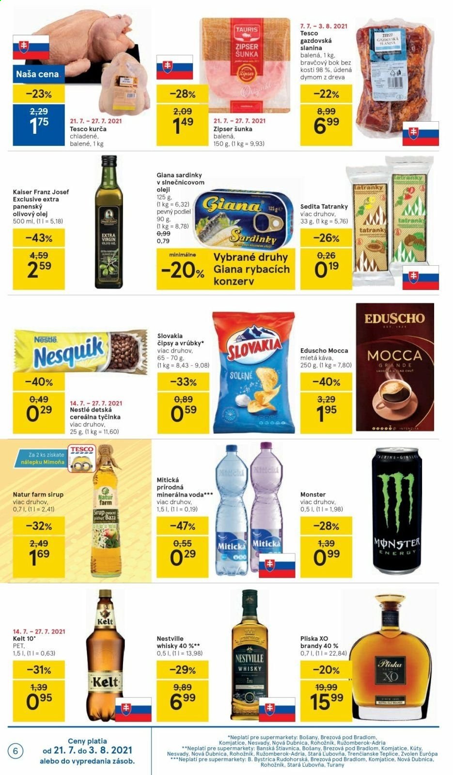 Leták TESCO supermarket - 21.7.2021 - 27.7.2021. Strana 6