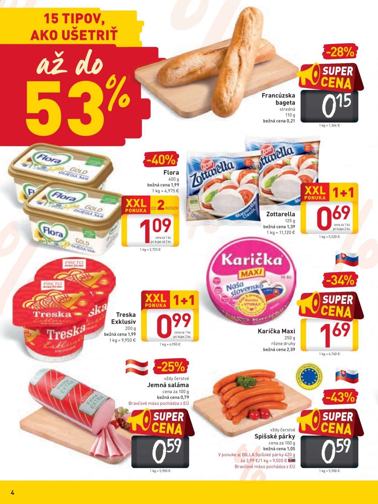 Leták Billa - 21.7.2021 - 27.7.2021. Strana 4