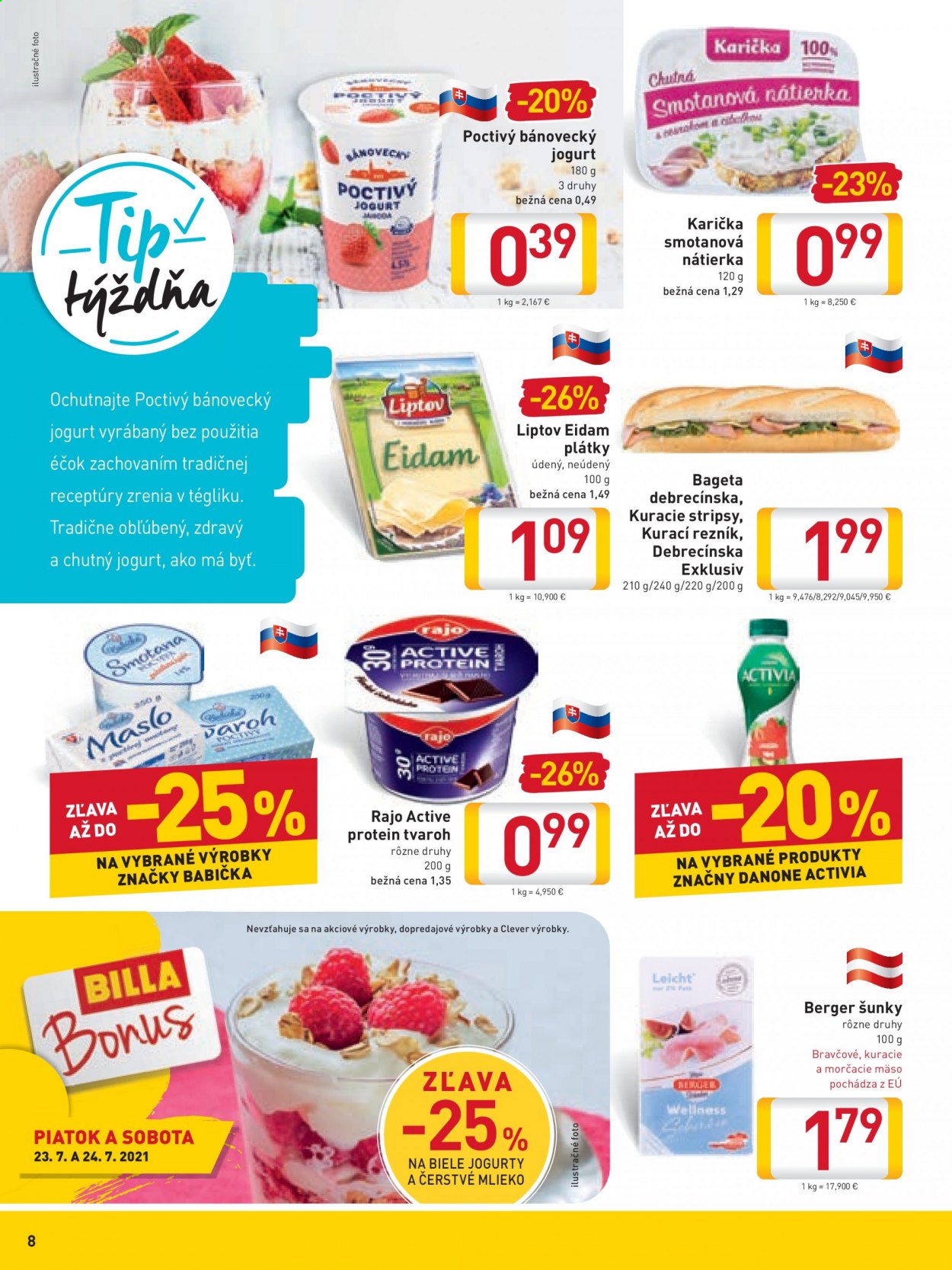 Leták Billa - 21.7.2021 - 27.7.2021. Strana 8