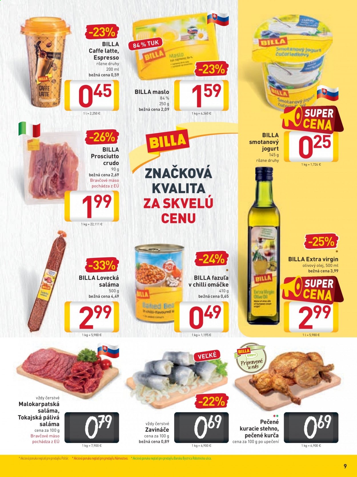 Leták Billa - 21.7.2021 - 27.7.2021. Strana 9