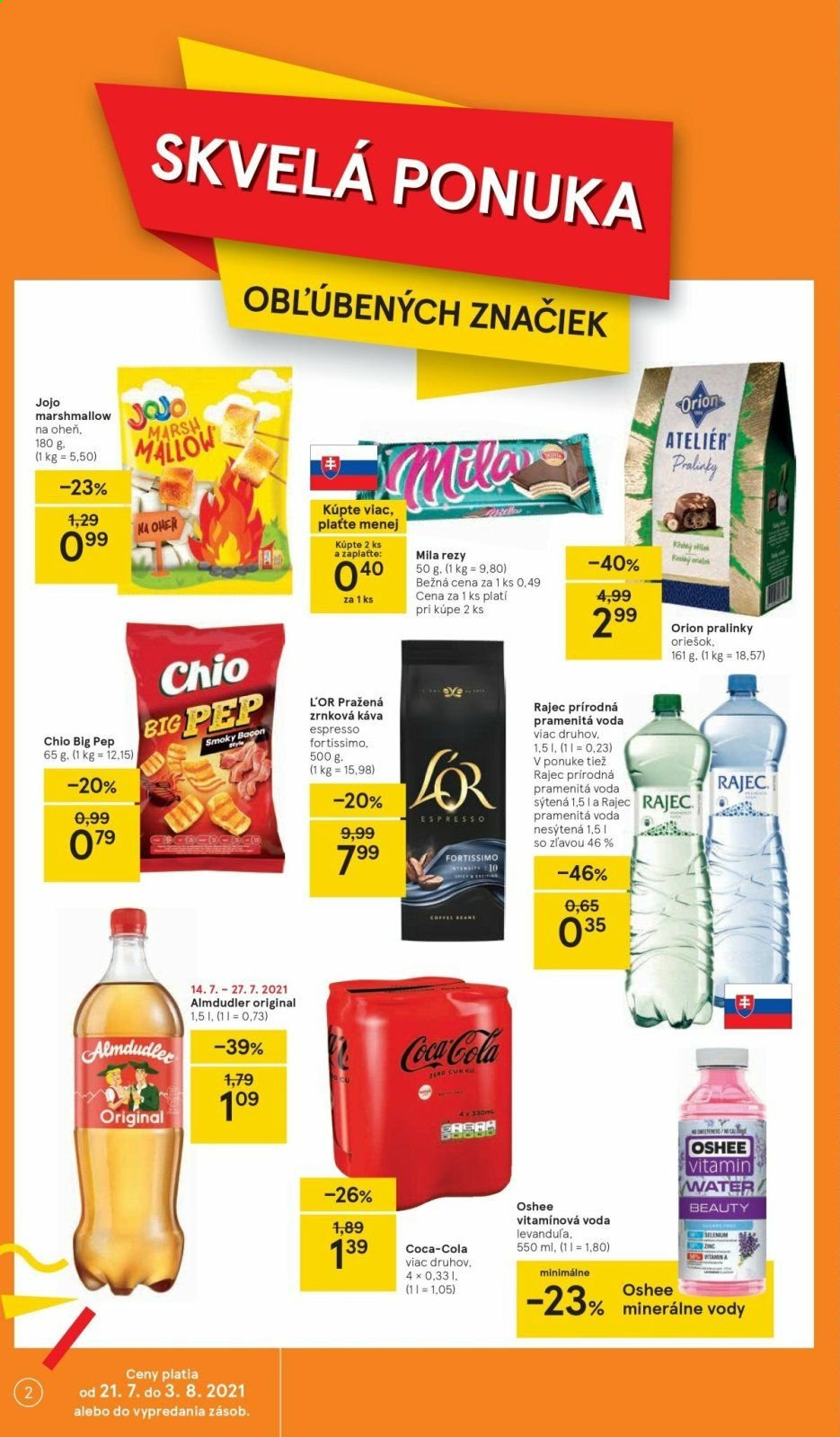 Leták TESCO - 21.7.2021 - 27.7.2021. Strana 2