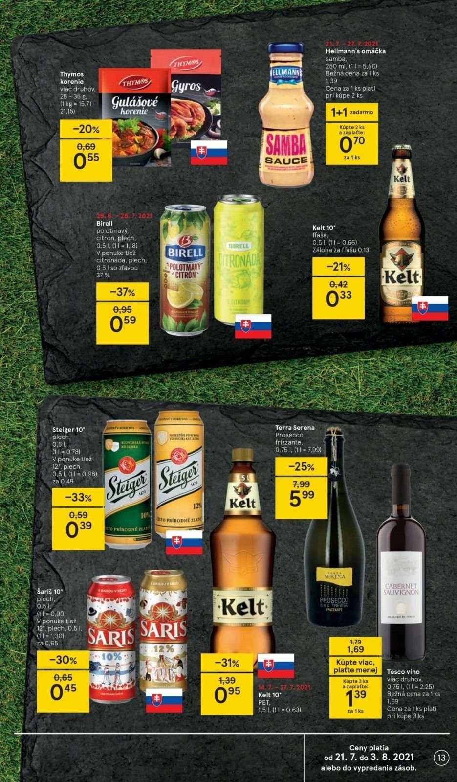 Leták TESCO - 21.7.2021 - 27.7.2021. Strana 13