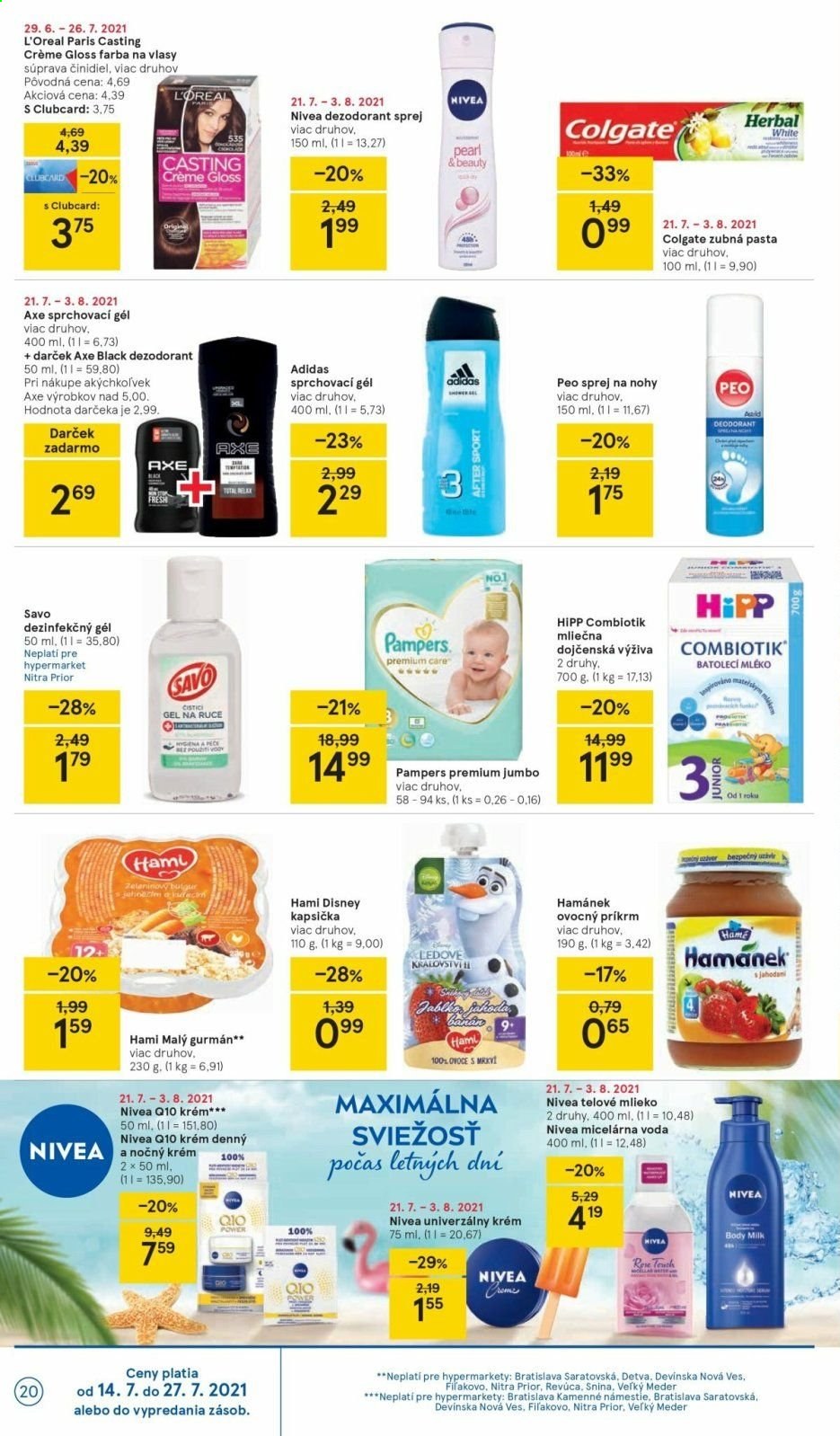 Leták TESCO - 21.7.2021 - 27.7.2021. Strana 20