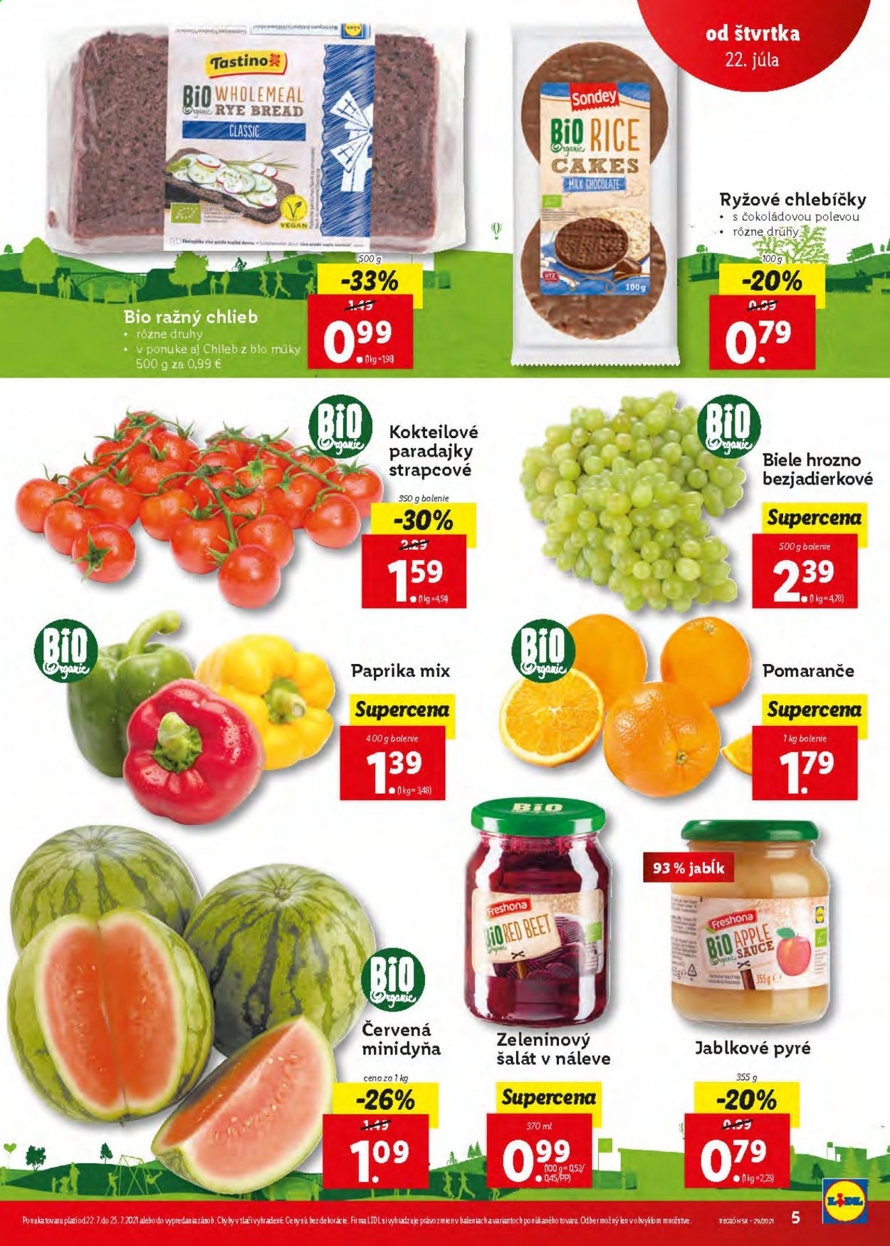 Leták Lidl - 22.7.2021 - 25.7.2021. Strana 5