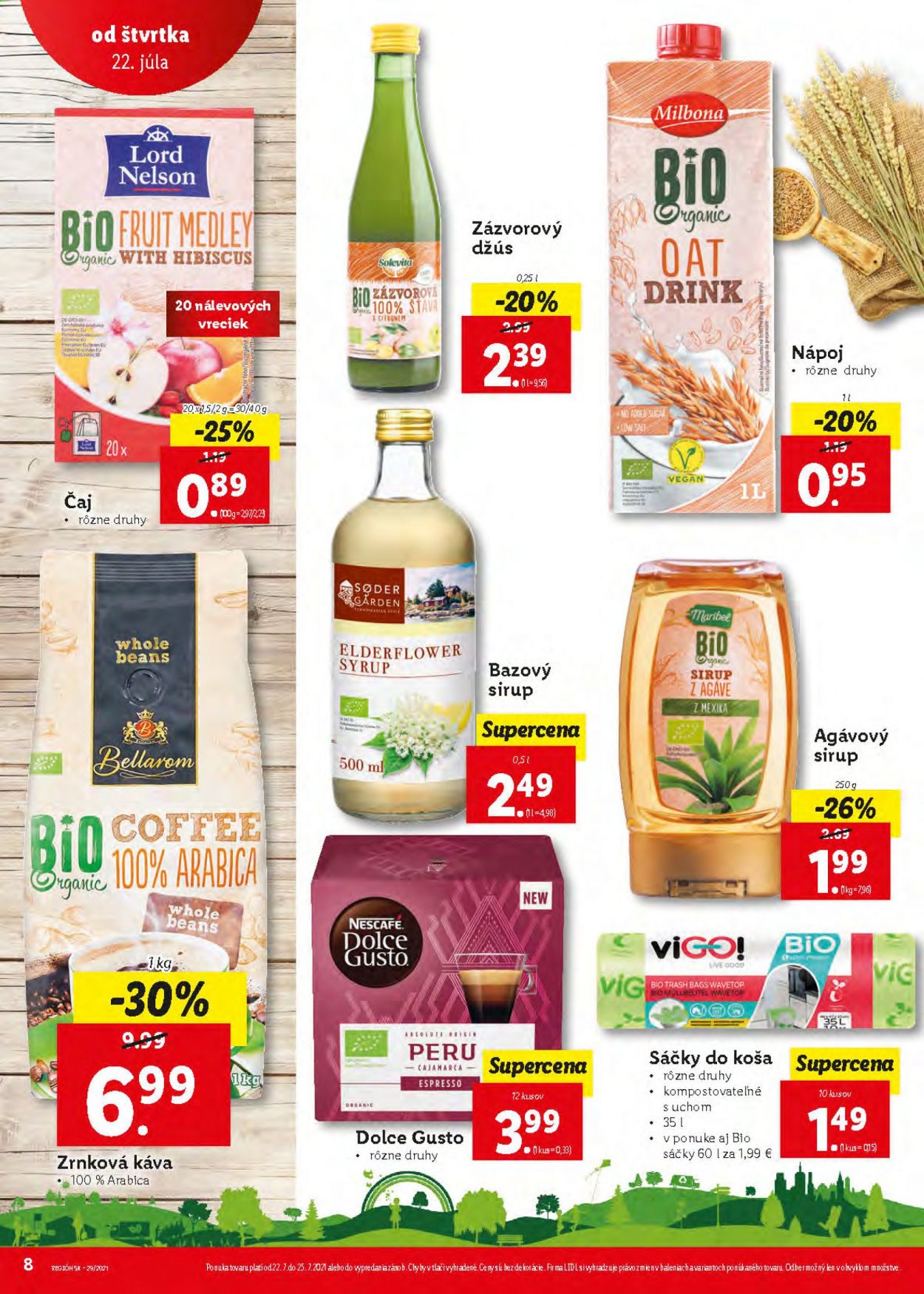 Leták Lidl - 22.7.2021 - 25.7.2021. Strana 8