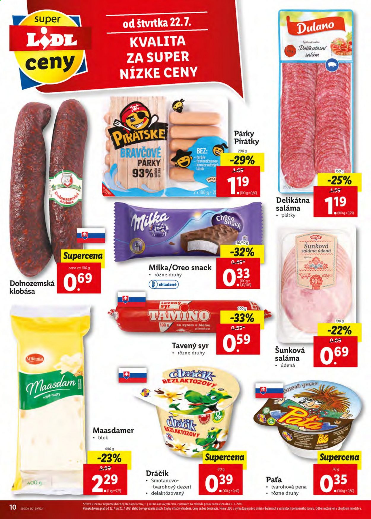 Leták Lidl - 22.7.2021 - 25.7.2021. Strana 10
