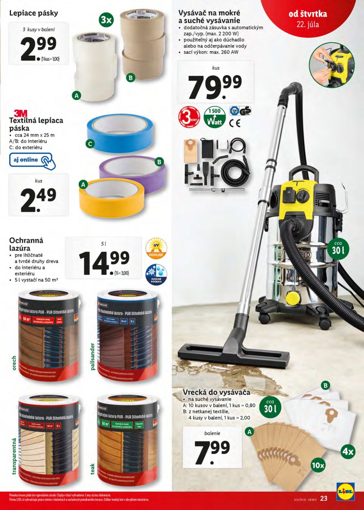 Leták Lidl - 22.7.2021 - 25.7.2021. Strana 23