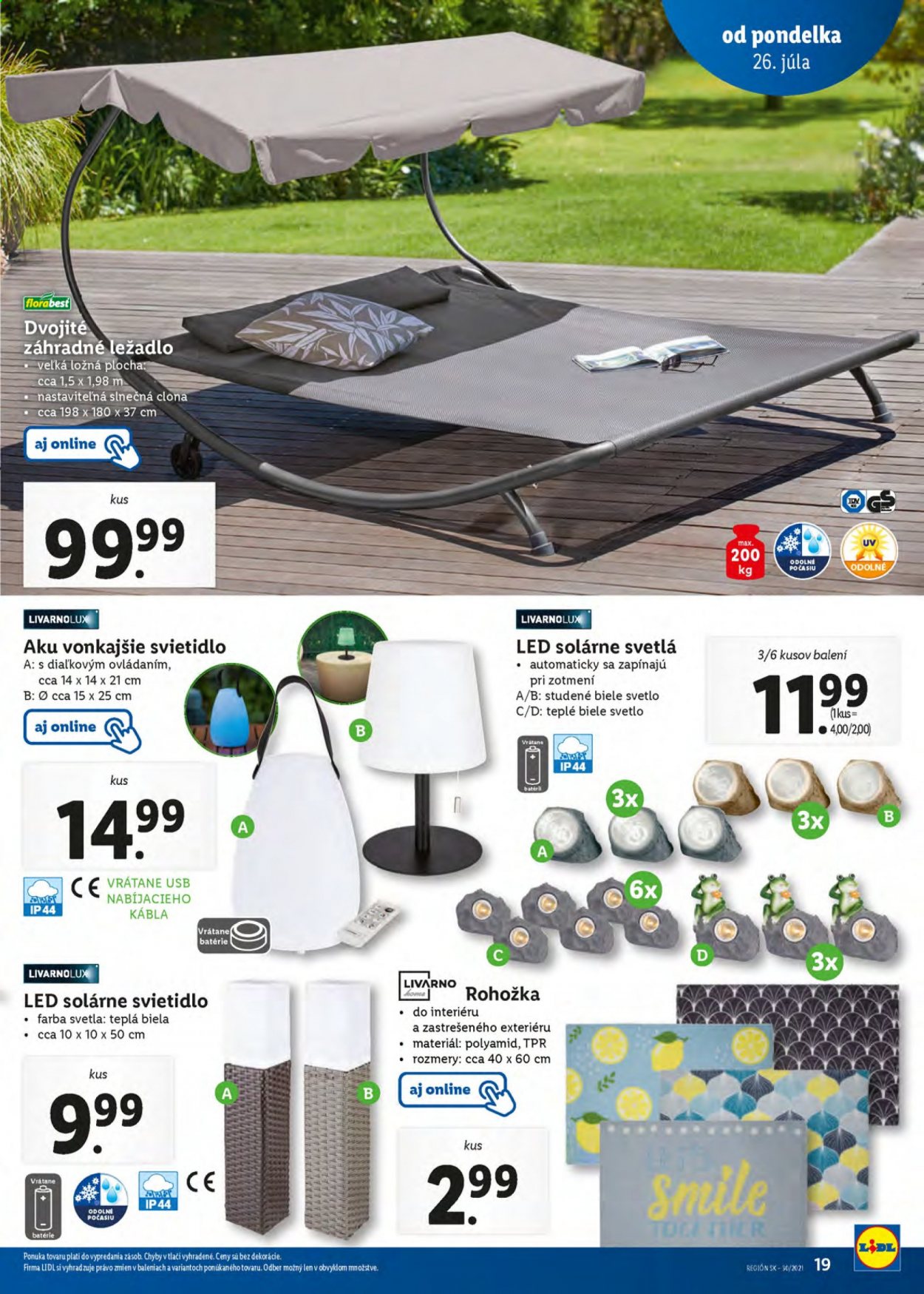 Leták Lidl - 26.7.2021 - 1.8.2021. Strana 19