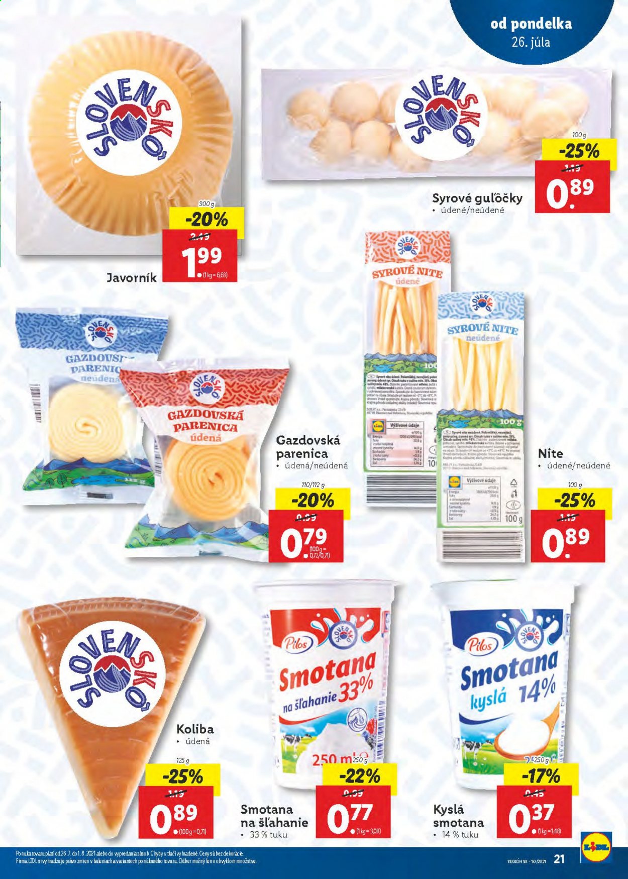 Leták Lidl - 26.7.2021 - 1.8.2021. Strana 21