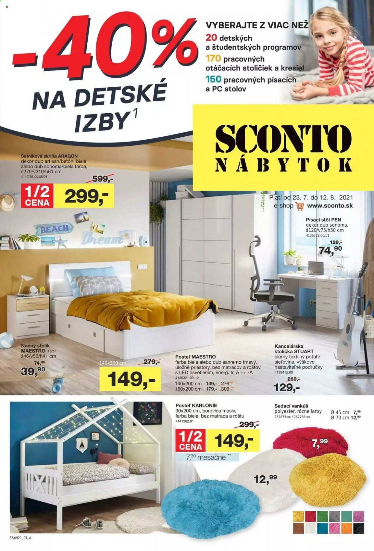 Leták Sconto nábytok - 23.7.2021 - 12.8.2021. Strana 2