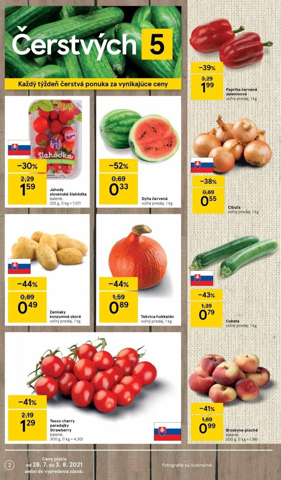 Leták TESCO - 28.7.2021 - 3.8.2021. Strana 2