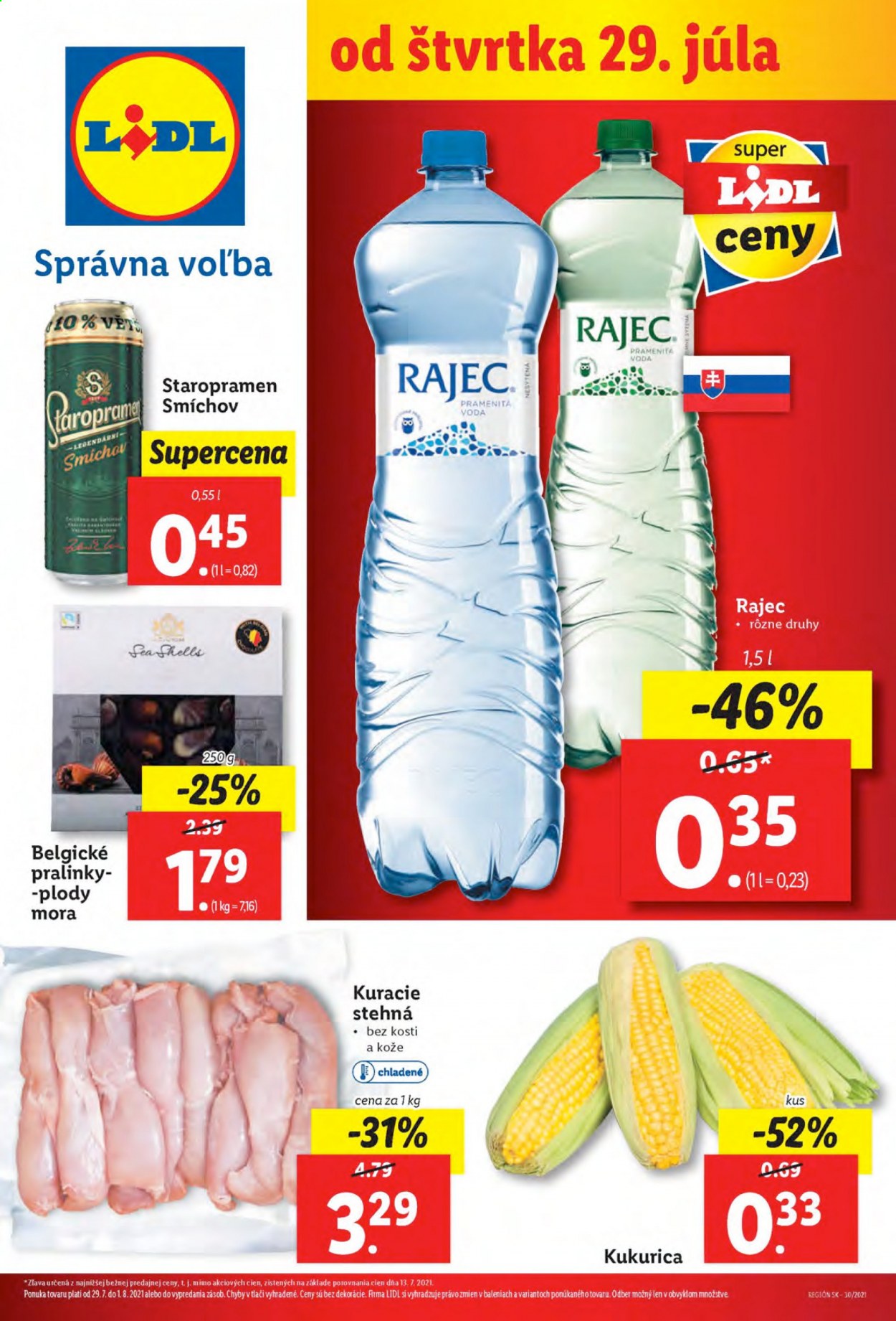 Leták Lidl - 29.7.2021 - 1.8.2021. Strana 1