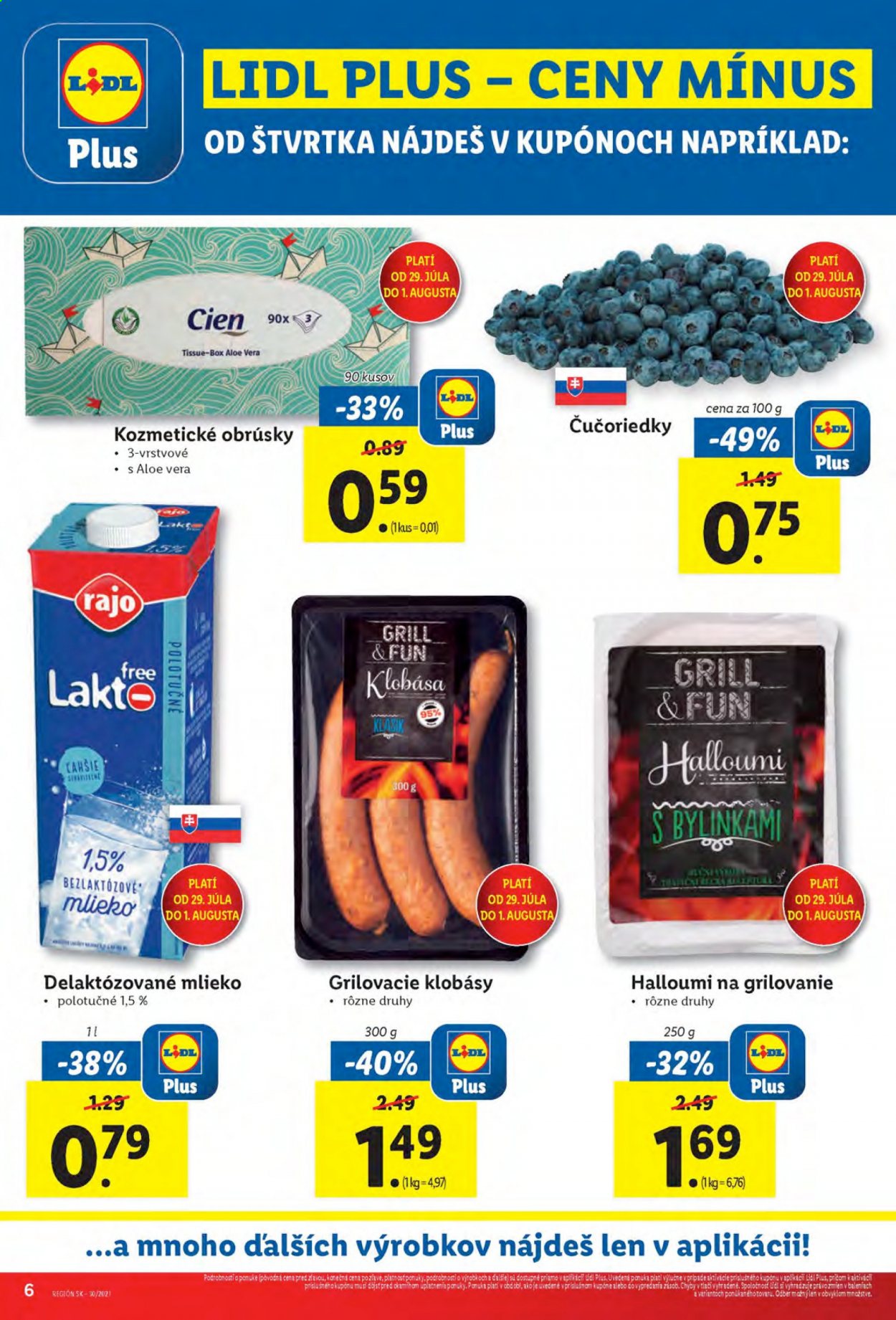 Leták Lidl - 29.7.2021 - 1.8.2021. Strana 6