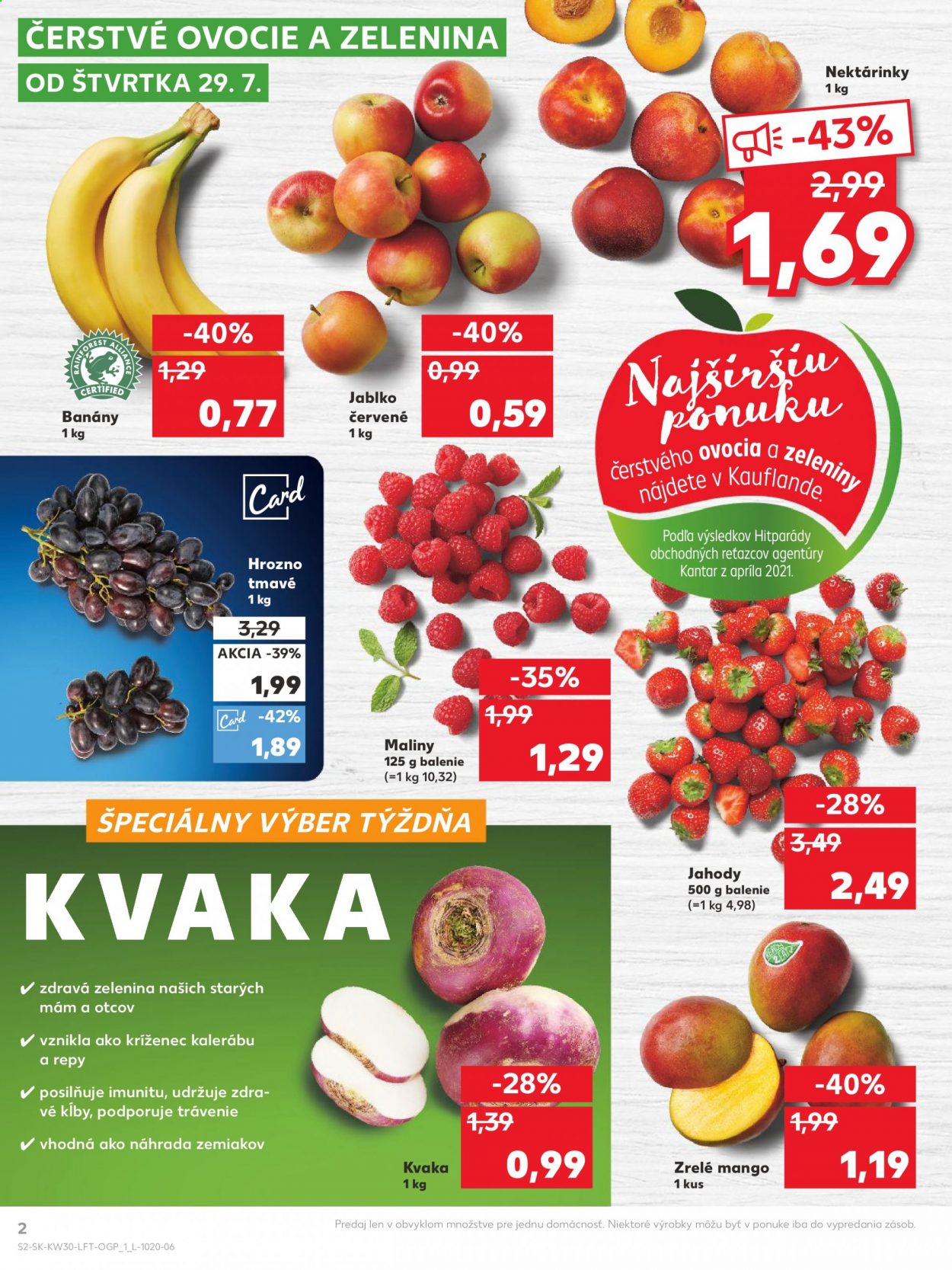 Leták Kaufland - 29.7.2021 - 4.8.2021. Strana 2