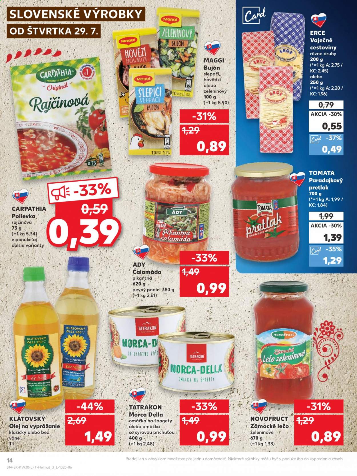 Leták Kaufland - 29.7.2021 - 4.8.2021. Strana 14