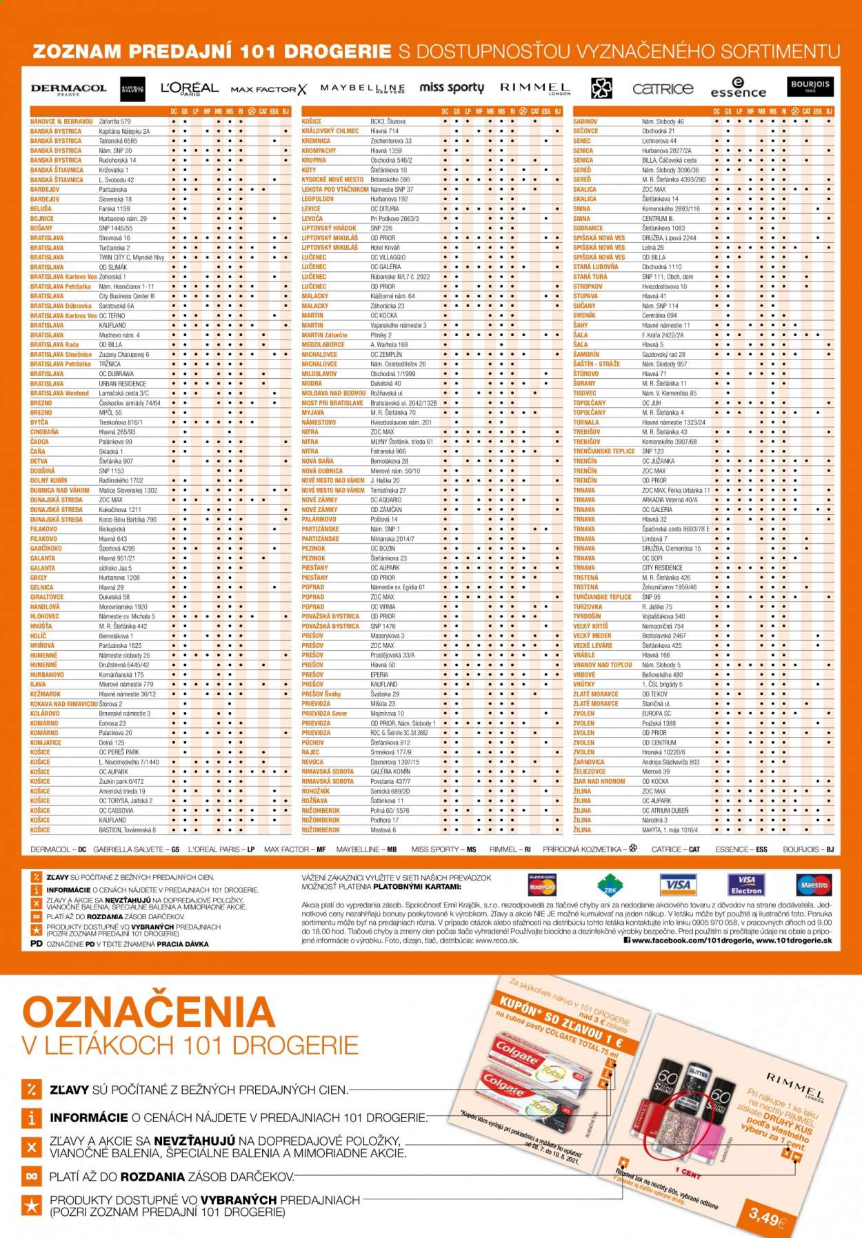 Leták 101 Drogerie - 28.7.2021 - 10.8.2021. Strana 9