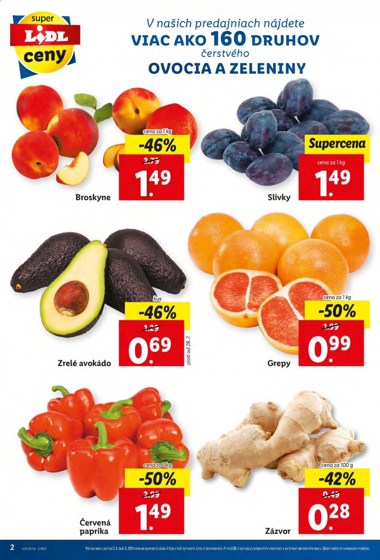 Leták Lidl - 2.8.2021 - 8.8.2021. Strana 2
