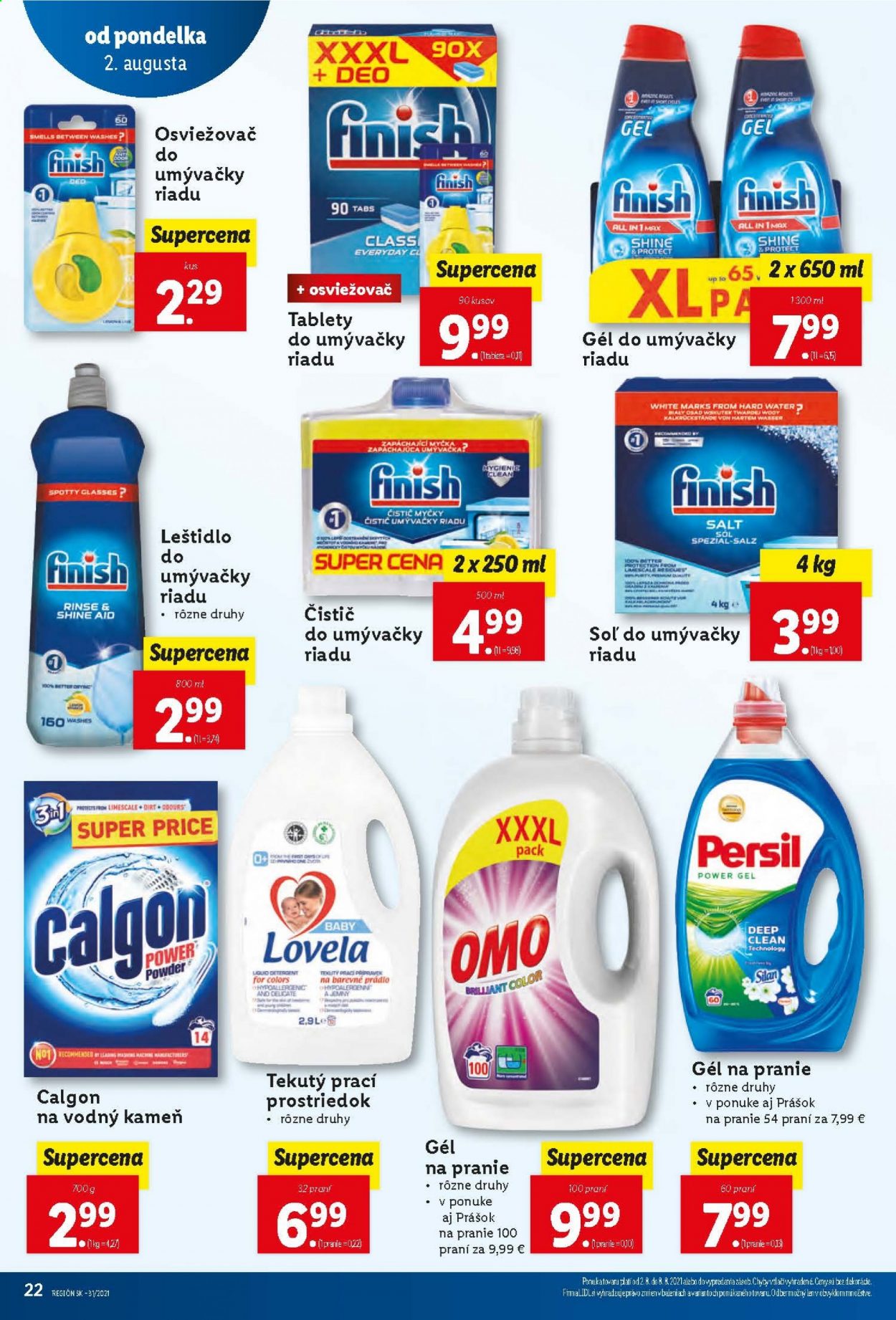 Leták Lidl - 2.8.2021 - 8.8.2021. Strana 22