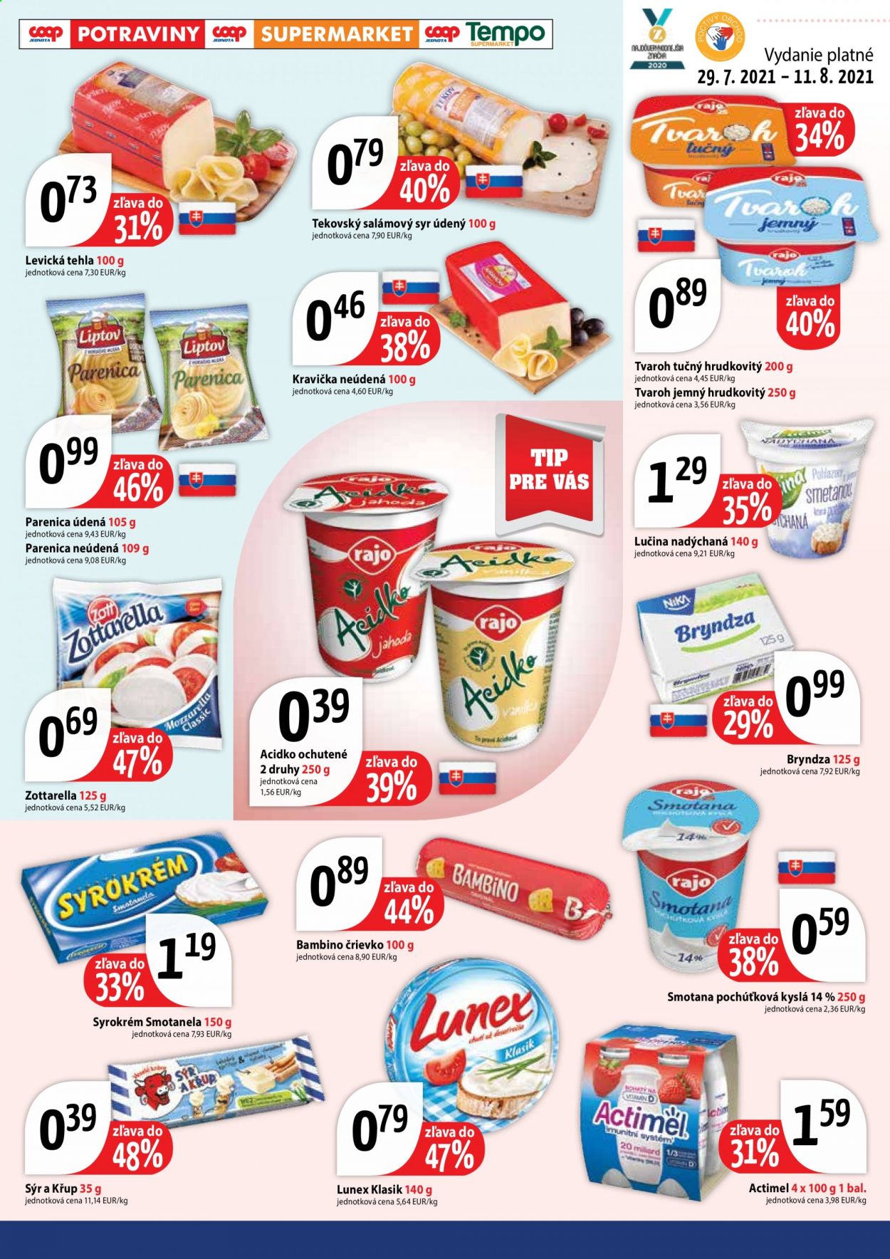 Leták COOP Jednota - 29.7.2021 - 11.8.2021. Strana 3