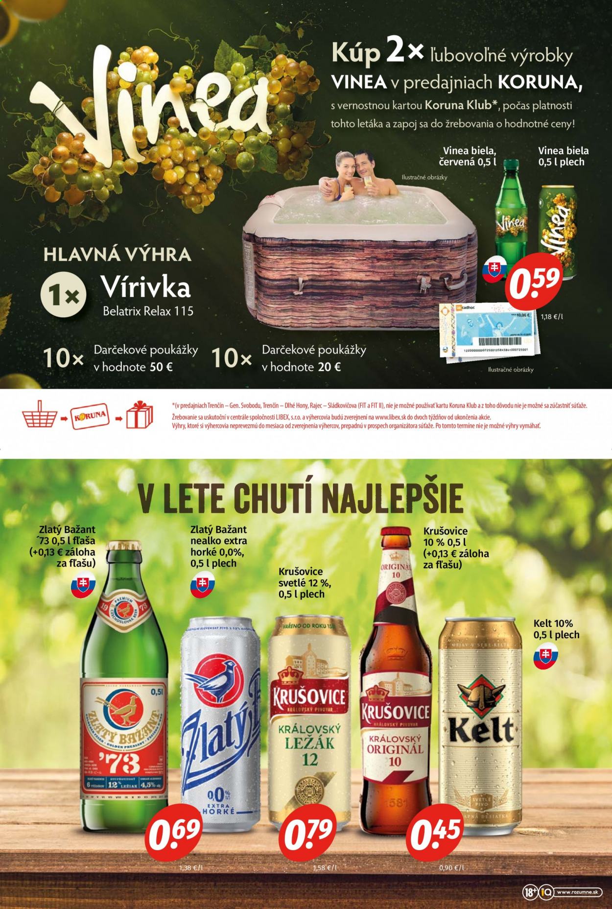 Leták Potraviny KORUNA - 30.7.2021 - 18.8.2021. Strana 12