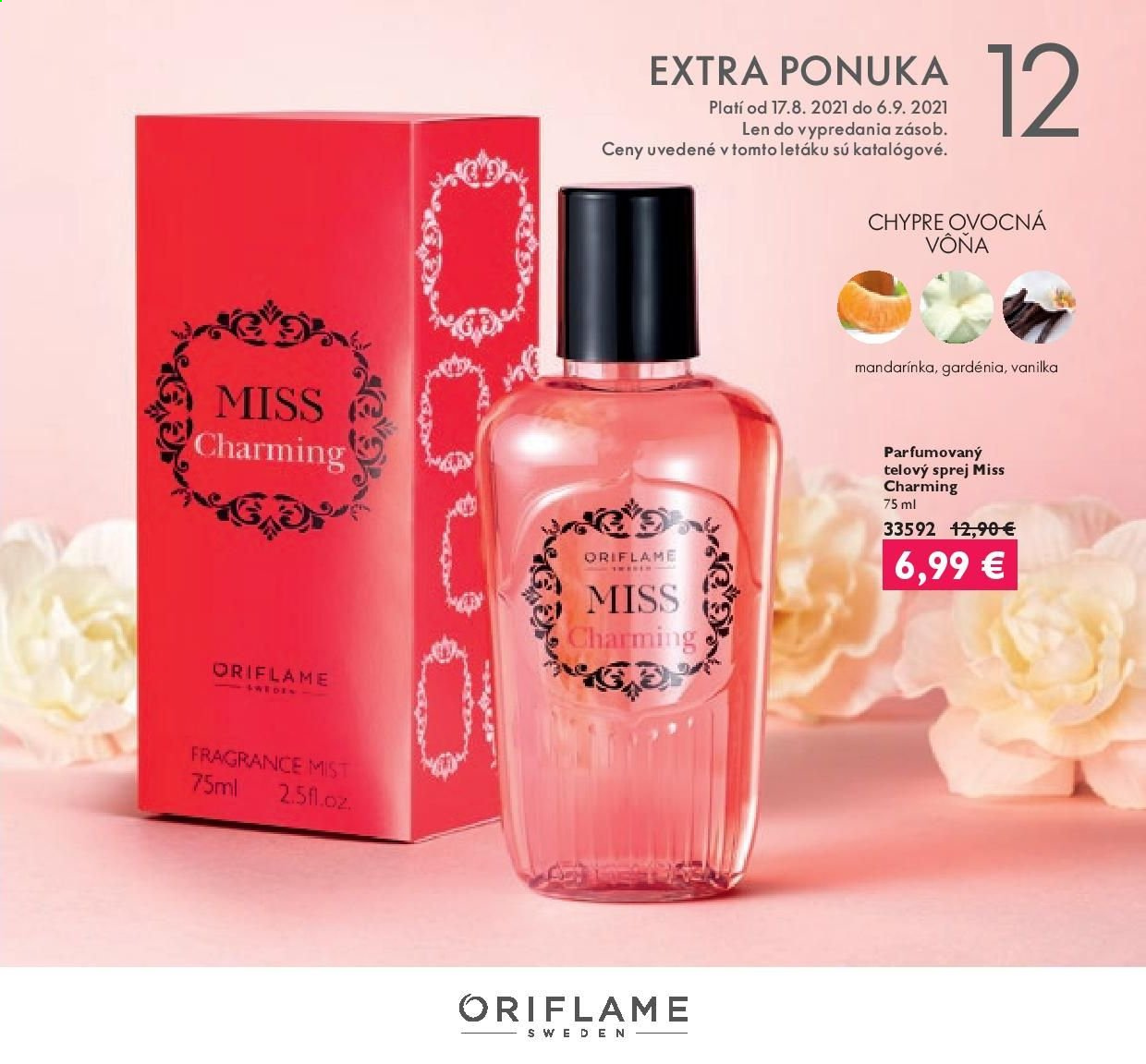 Leták Oriflame - 17.8.2021 - 6.9.2021. Strana 1