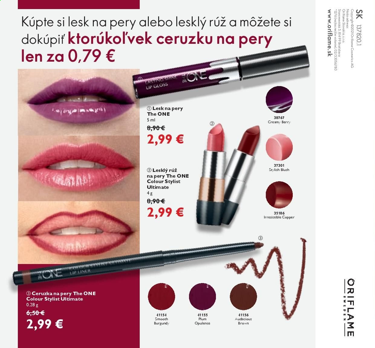 Leták Oriflame - 17.8.2021 - 6.9.2021. Strana 16