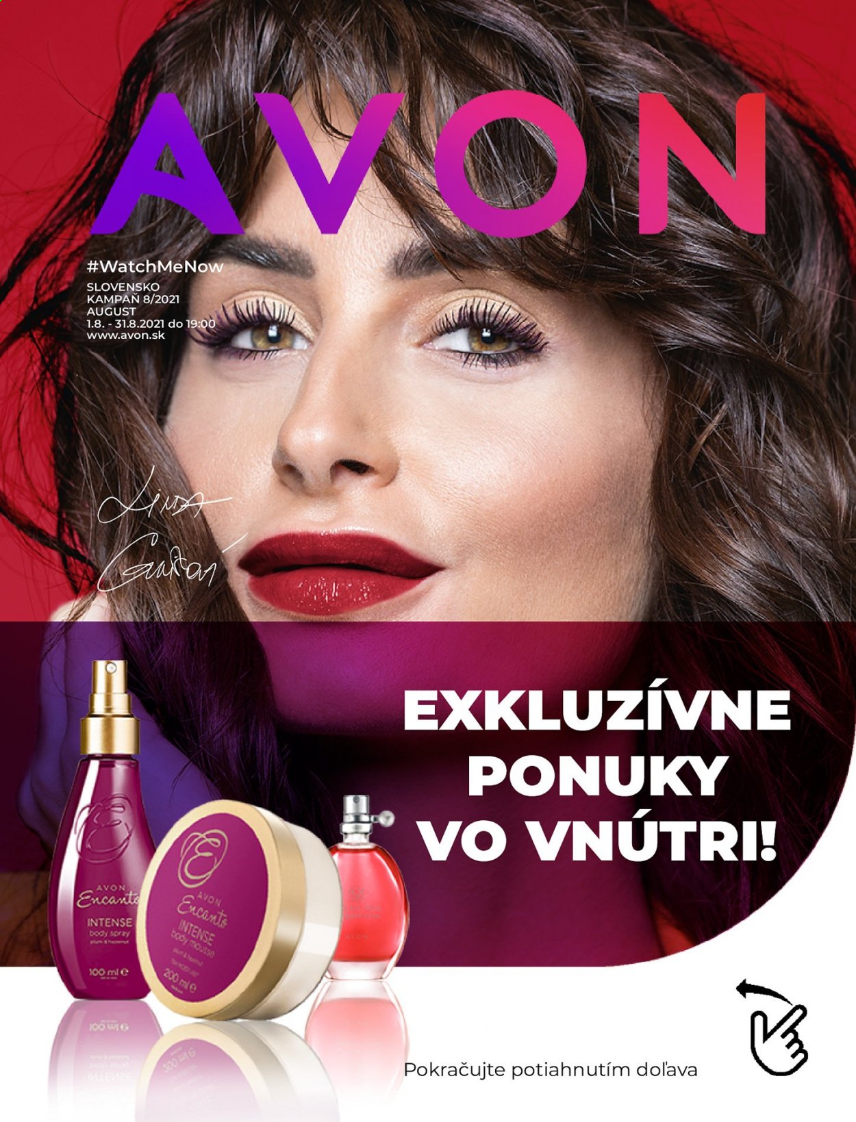 thumbnail - Leták Avon - 1.8.2021 - 31.8.2021 - Produkty v akcii - Avon. Strana 1.