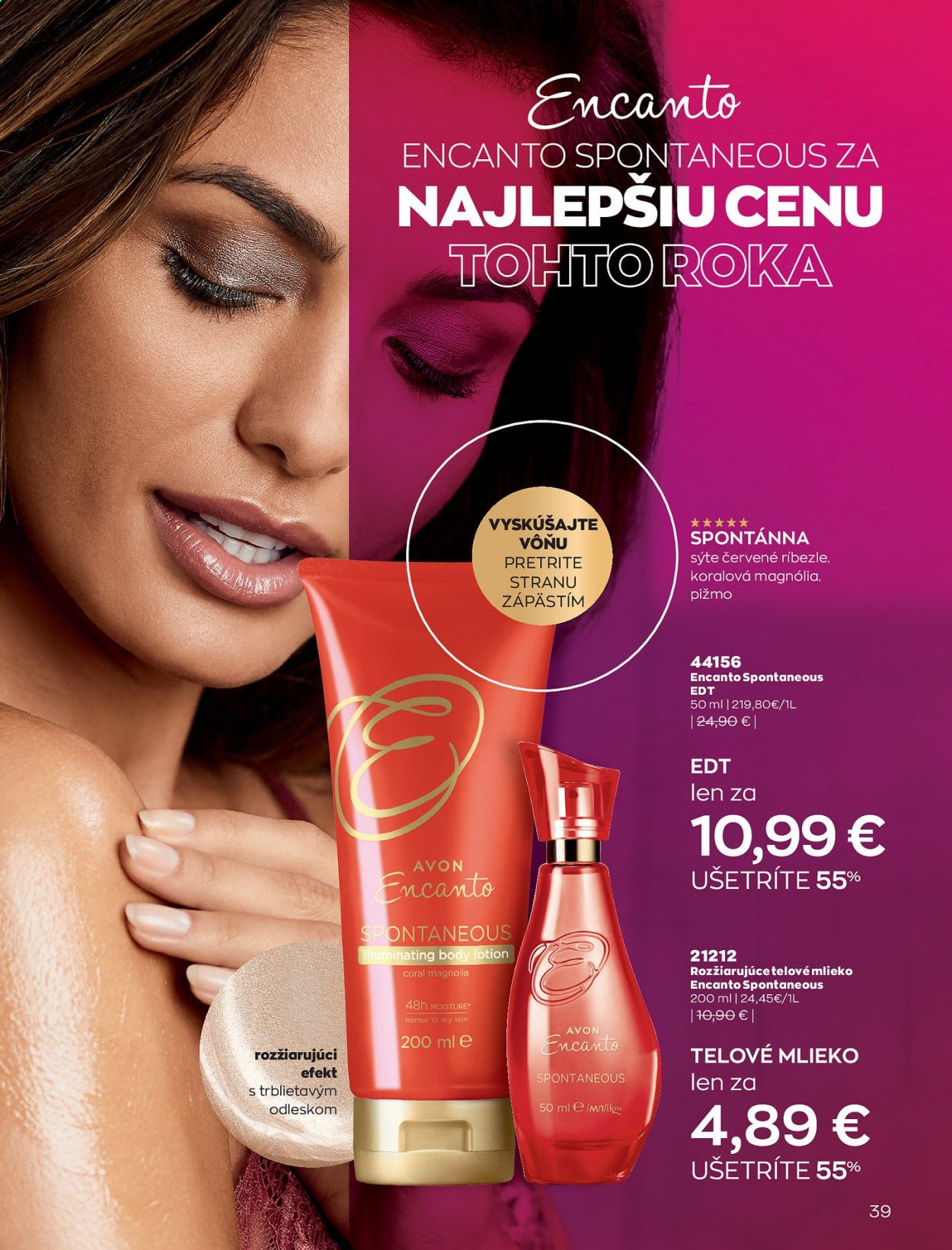 Leták Avon - 1.8.2021 - 31.8.2021. Strana 47