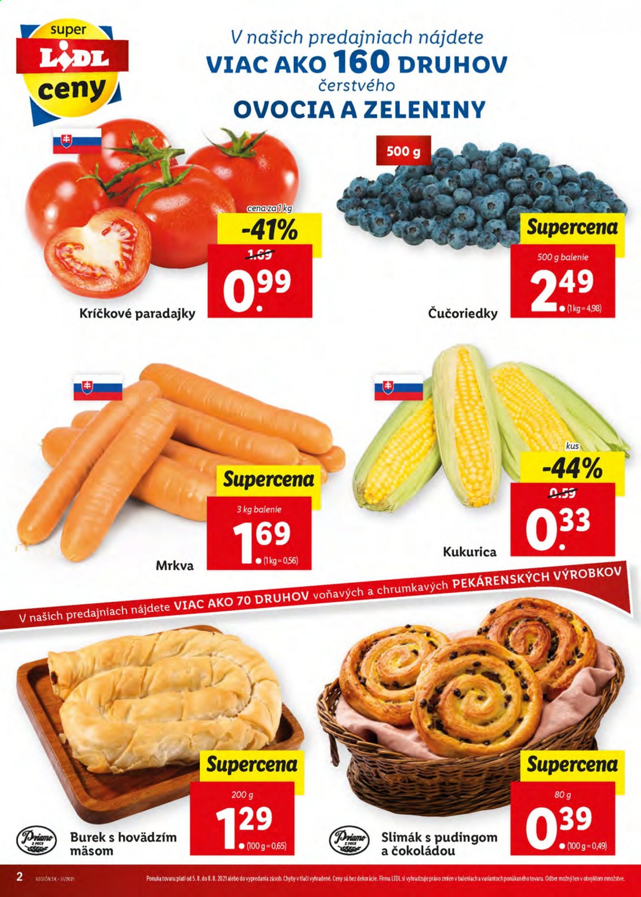 Leták Lidl - 5.8.2021 - 8.8.2021. Strana 2