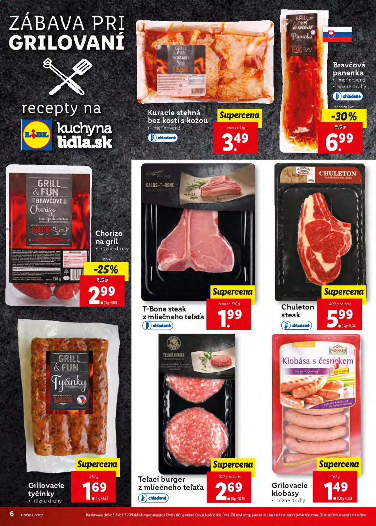 Leták Lidl - 5.8.2021 - 8.8.2021. Strana 6