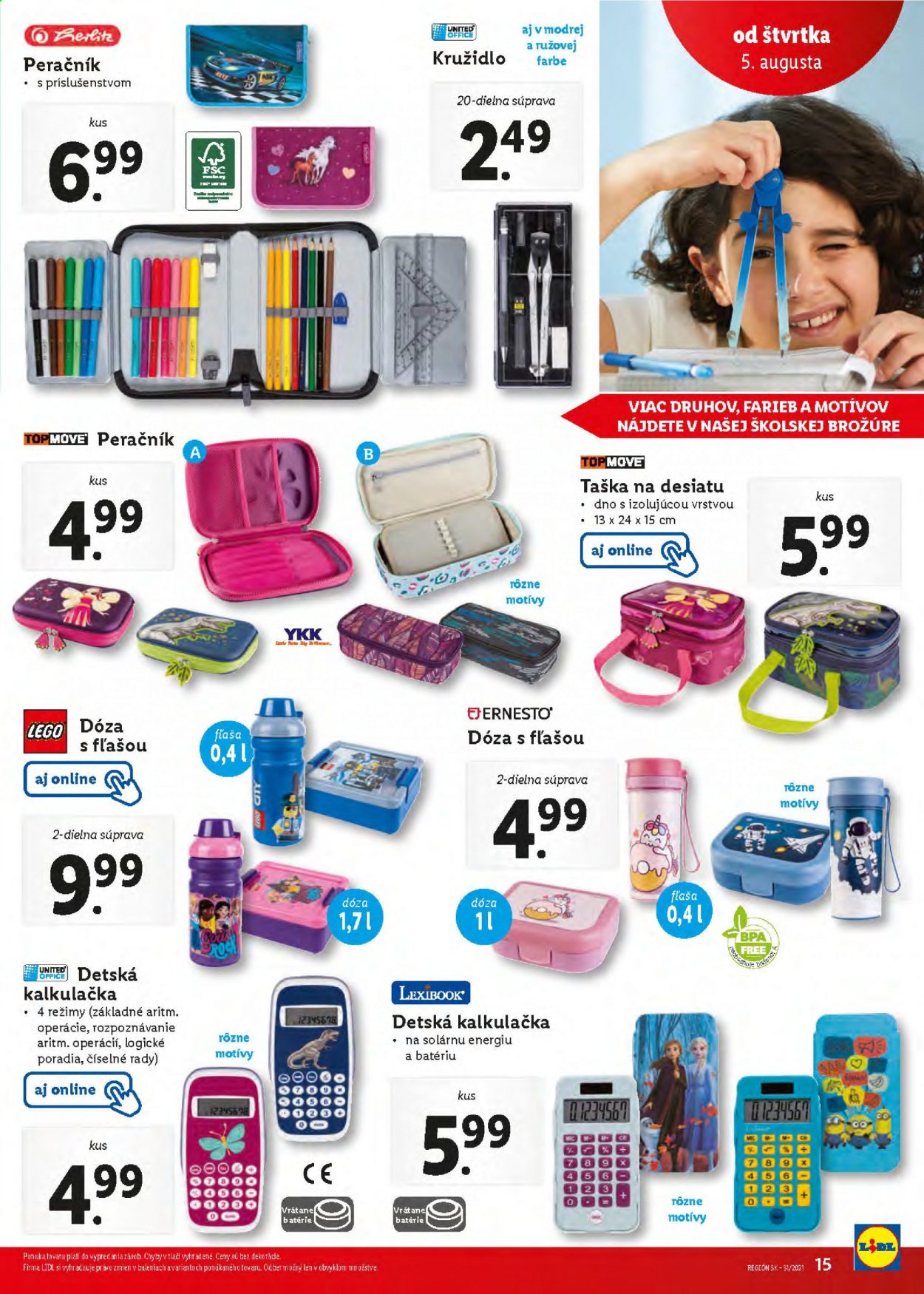 Leták Lidl - 5.8.2021 - 8.8.2021. Strana 15