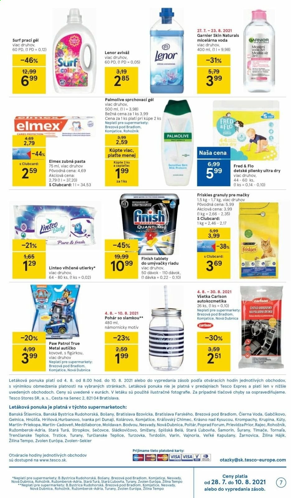 Leták TESCO supermarket - 4.8.2021 - 10.8.2021. Strana 7